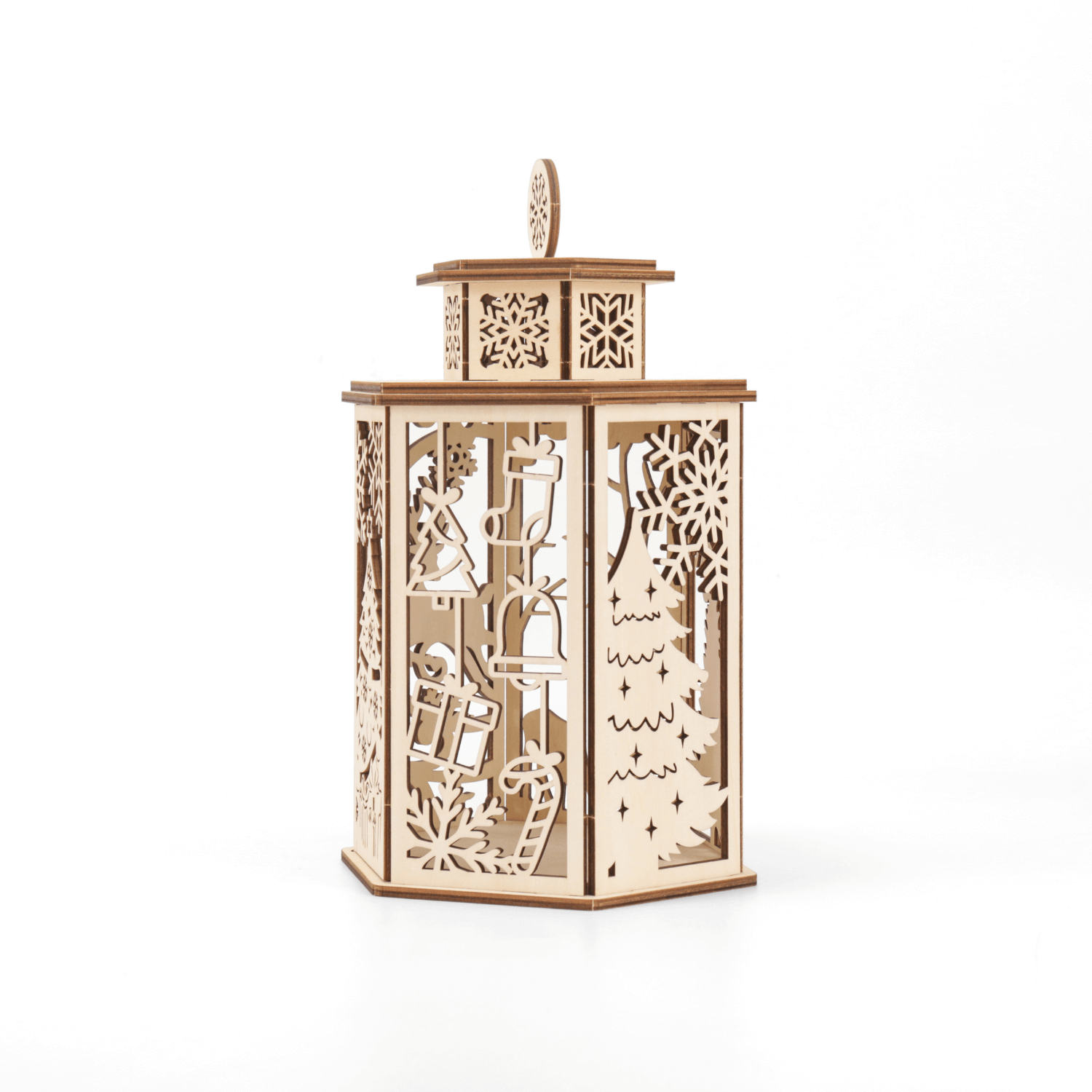Weihnachtslaterne Holz Bastelset 3D Puzzle MagicHolz