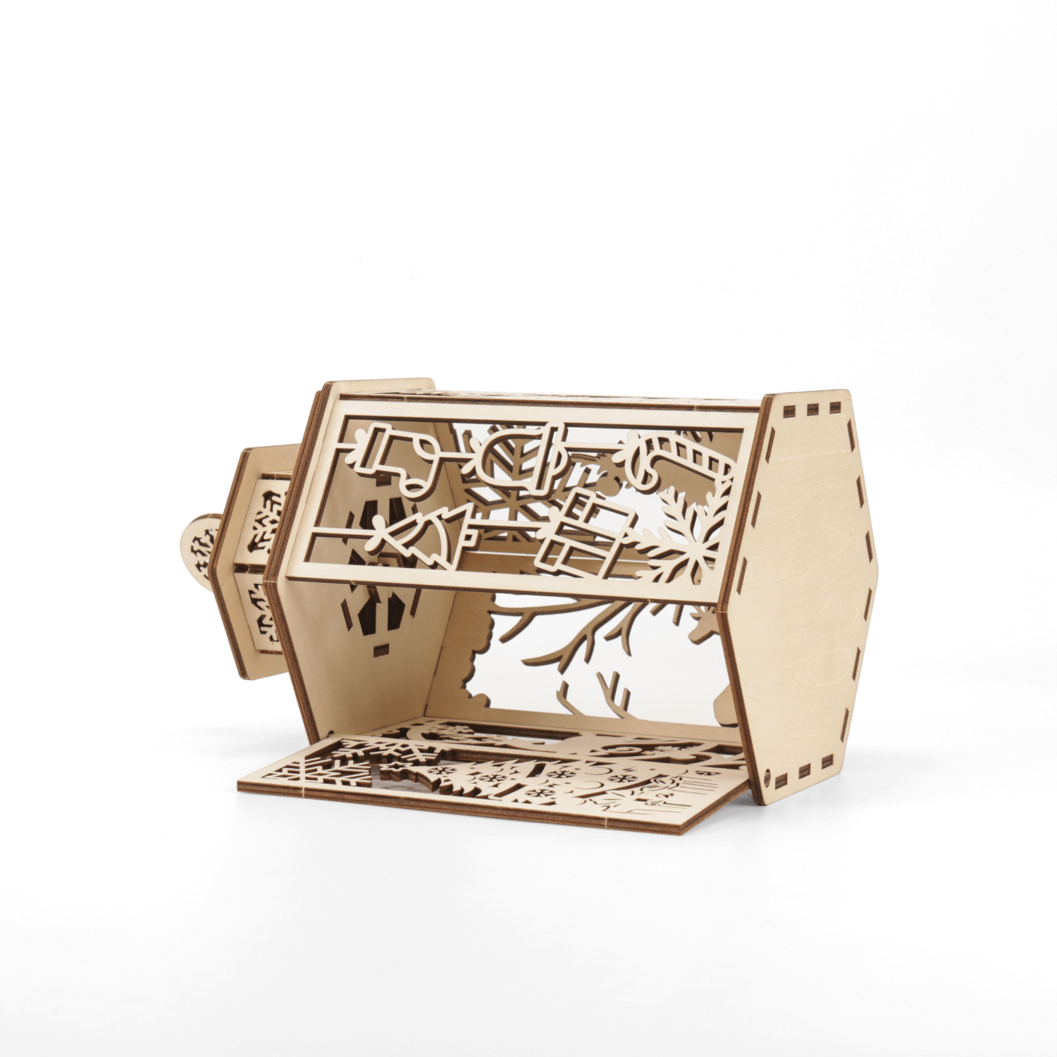 Weihnachtslaterne Holz Bastelset 3D Puzzle MagicHolz