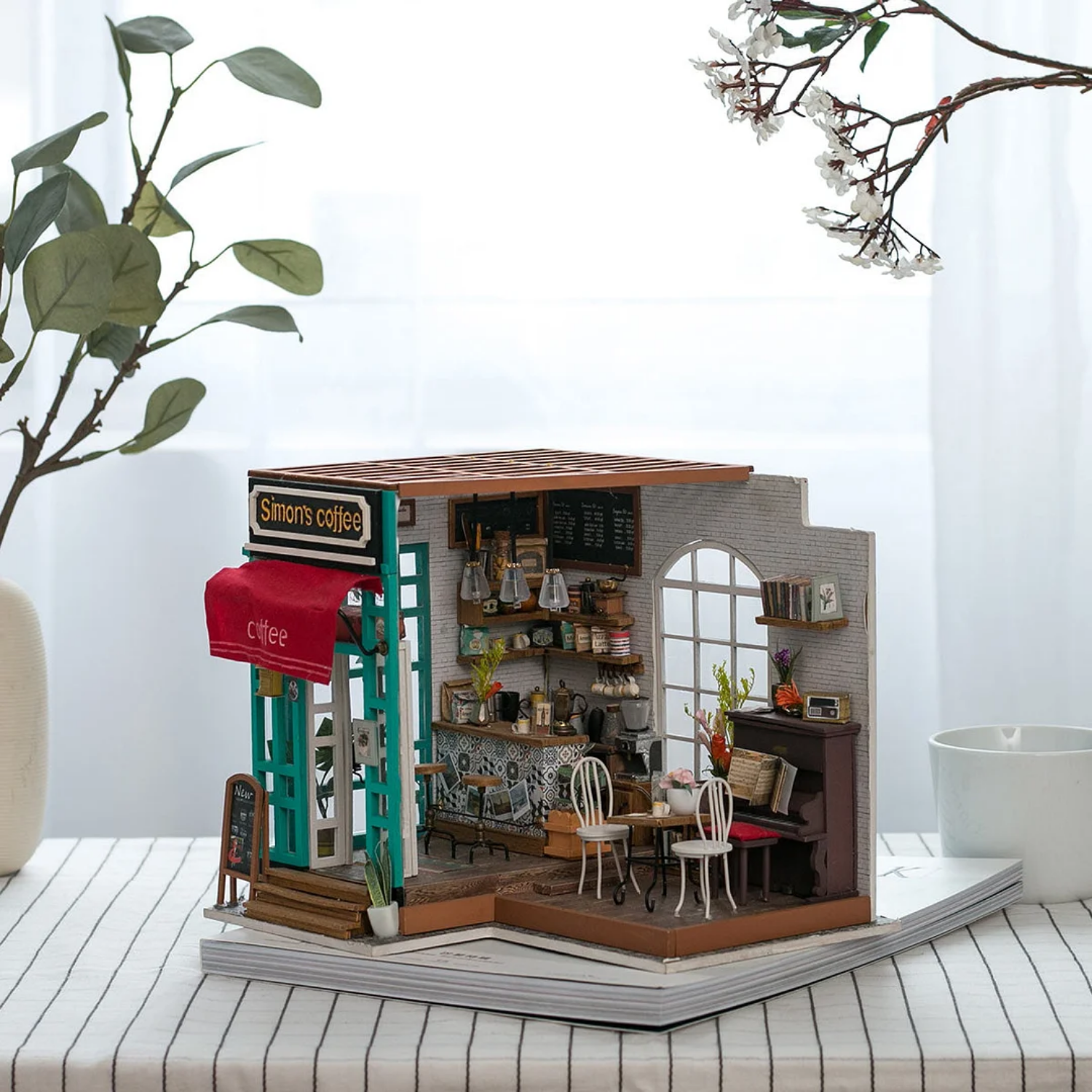 Diy miniature shop house simon's coffee