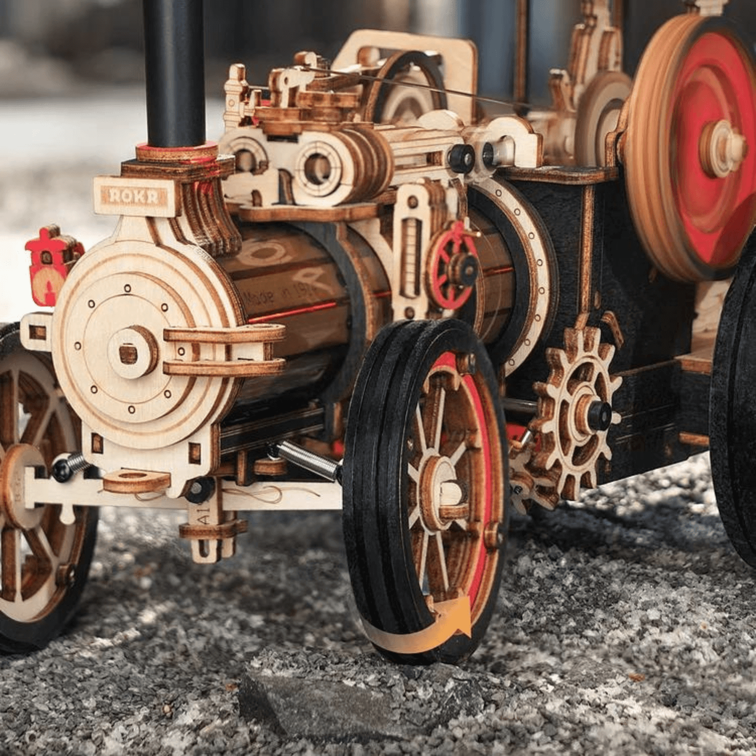 Dampfmaschine | Steam Engine ROKR-Mechanisches Holzpuzzle-Robotime--