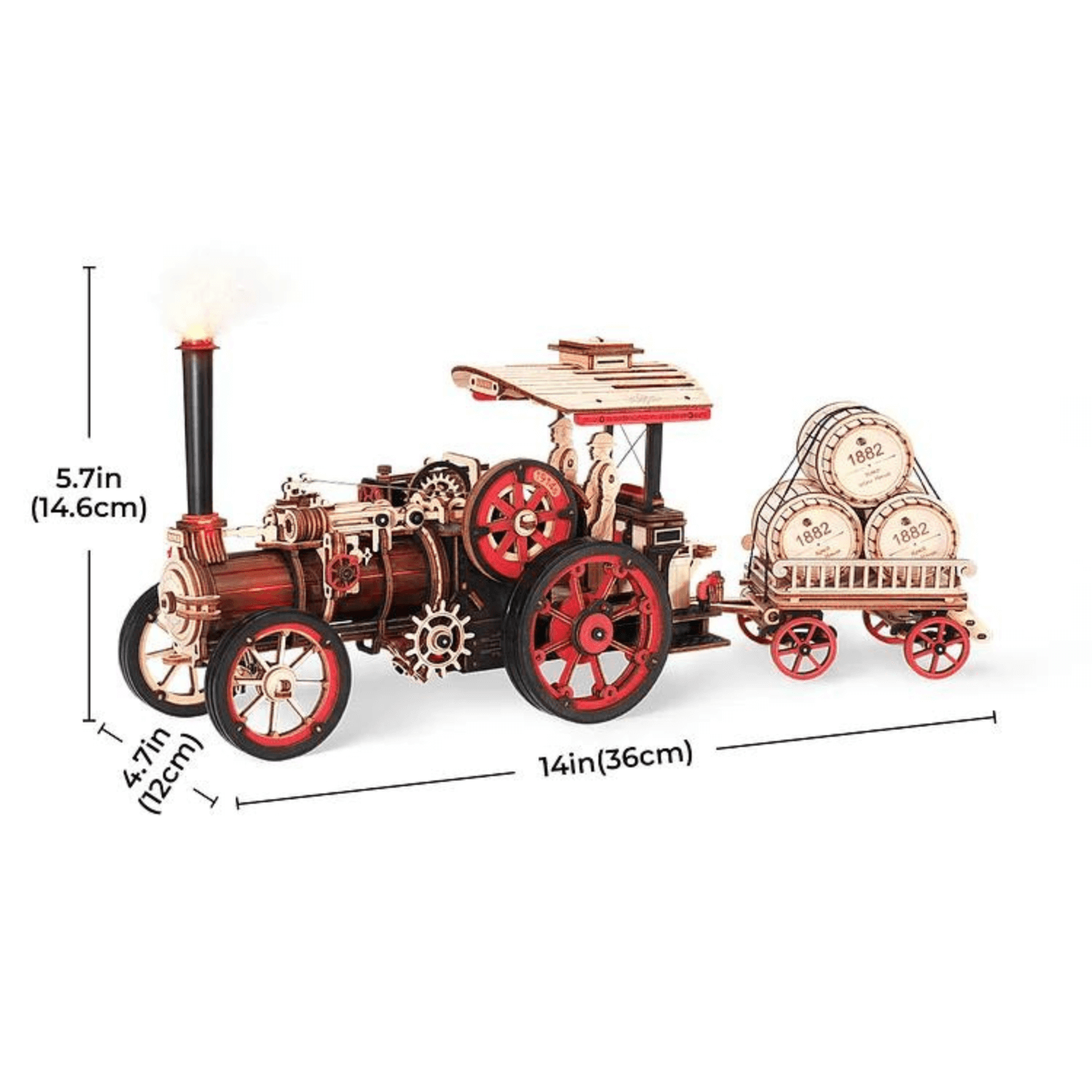 Dampfmaschine | Steam Engine ROKR-Mechanisches Holzpuzzle-Robotime--