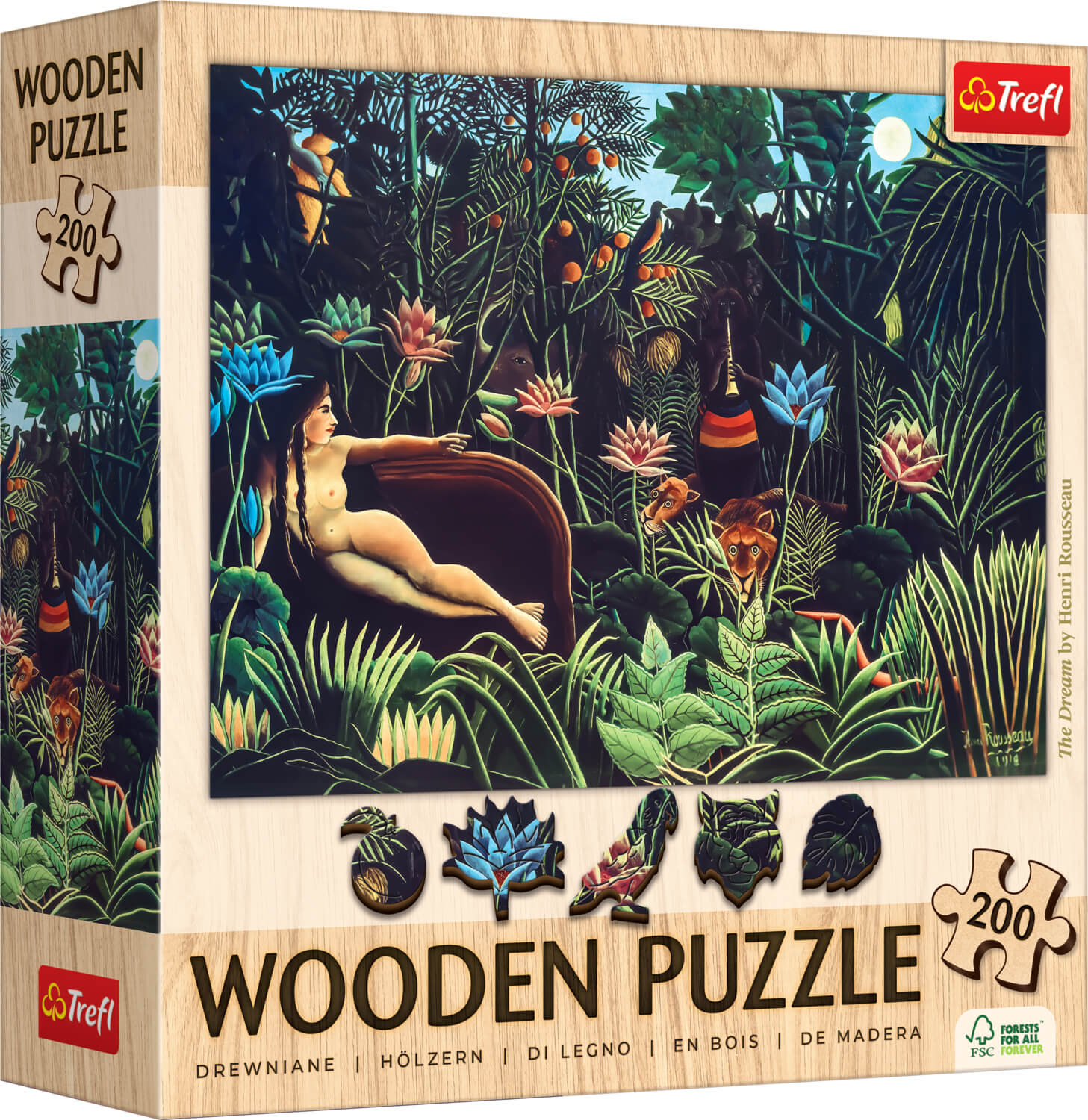 The Dream / Henri Rousseau | Wooden Puzzle 200 Wooden Puzzle TREFL