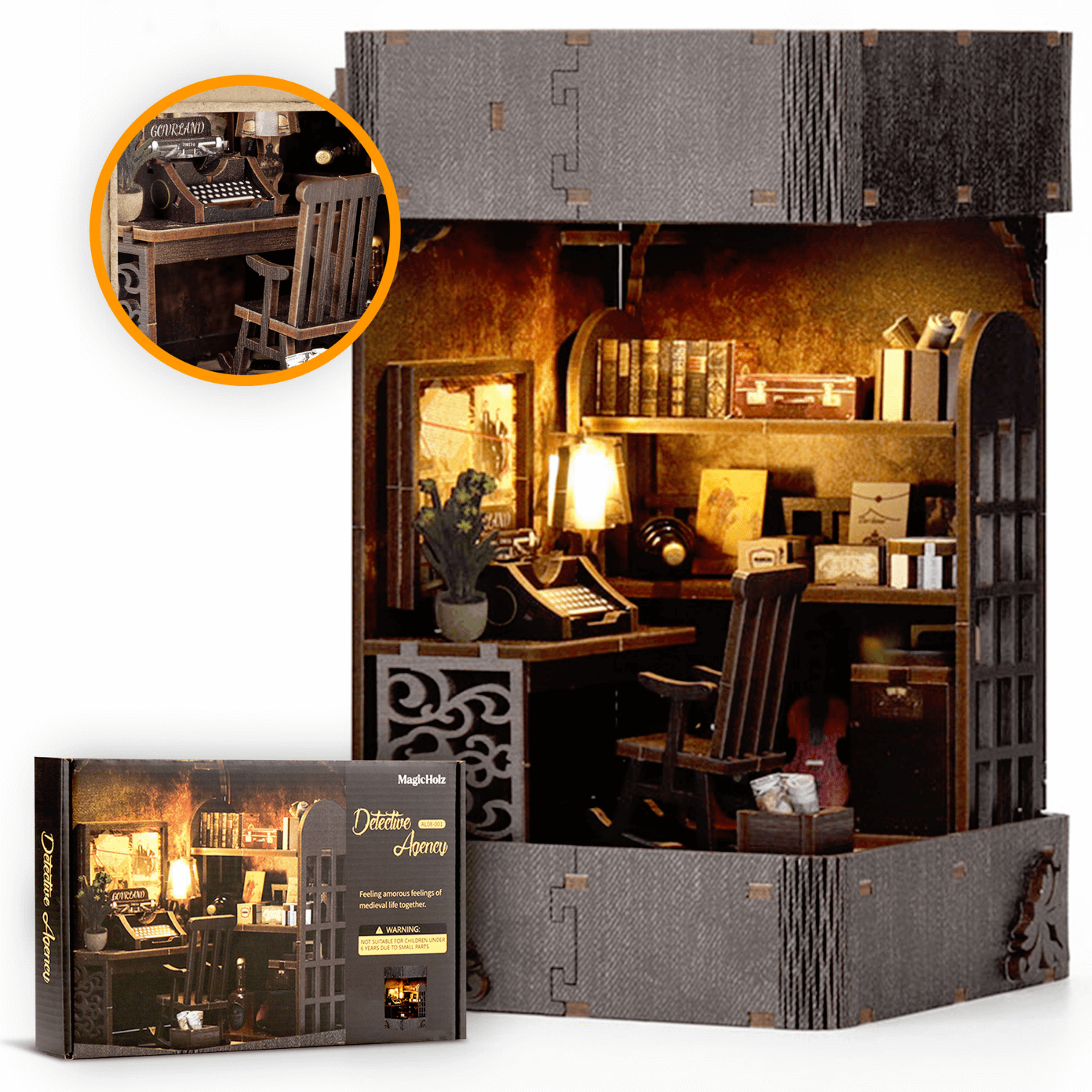 Detective Agency | Diorama | Book Nook Diorama MagicHolz