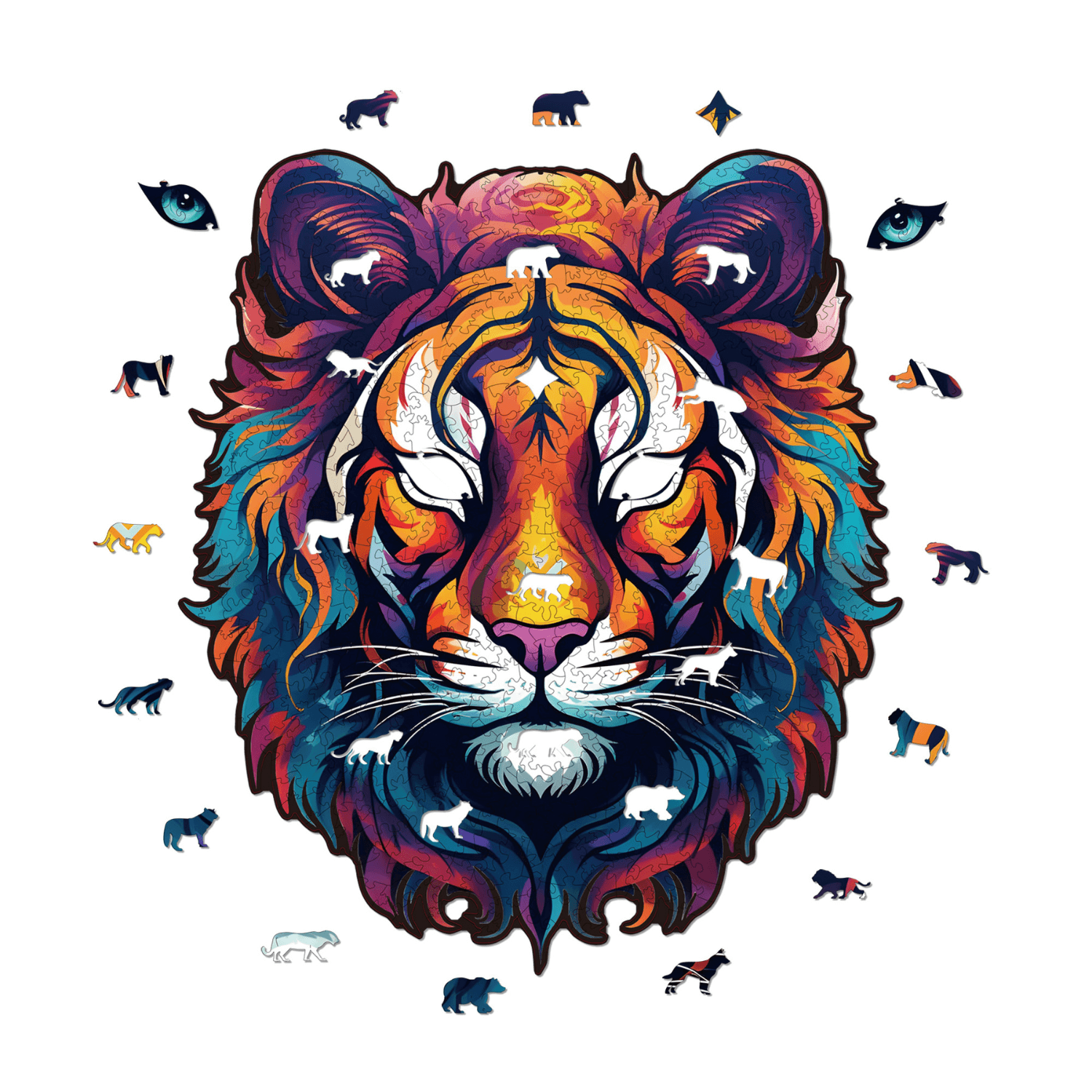 Die majestätische Güte | Tiger Holzpuzzle MagicHolz