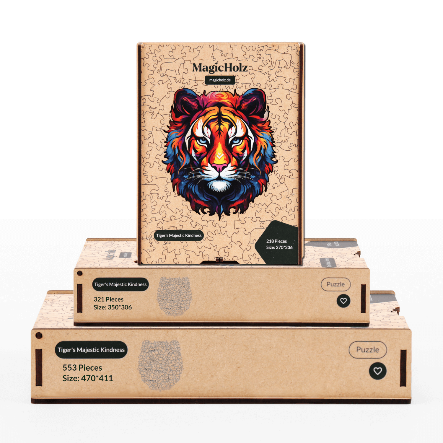 Die majestätische Güte | Tiger Holzpuzzle MagicHolz