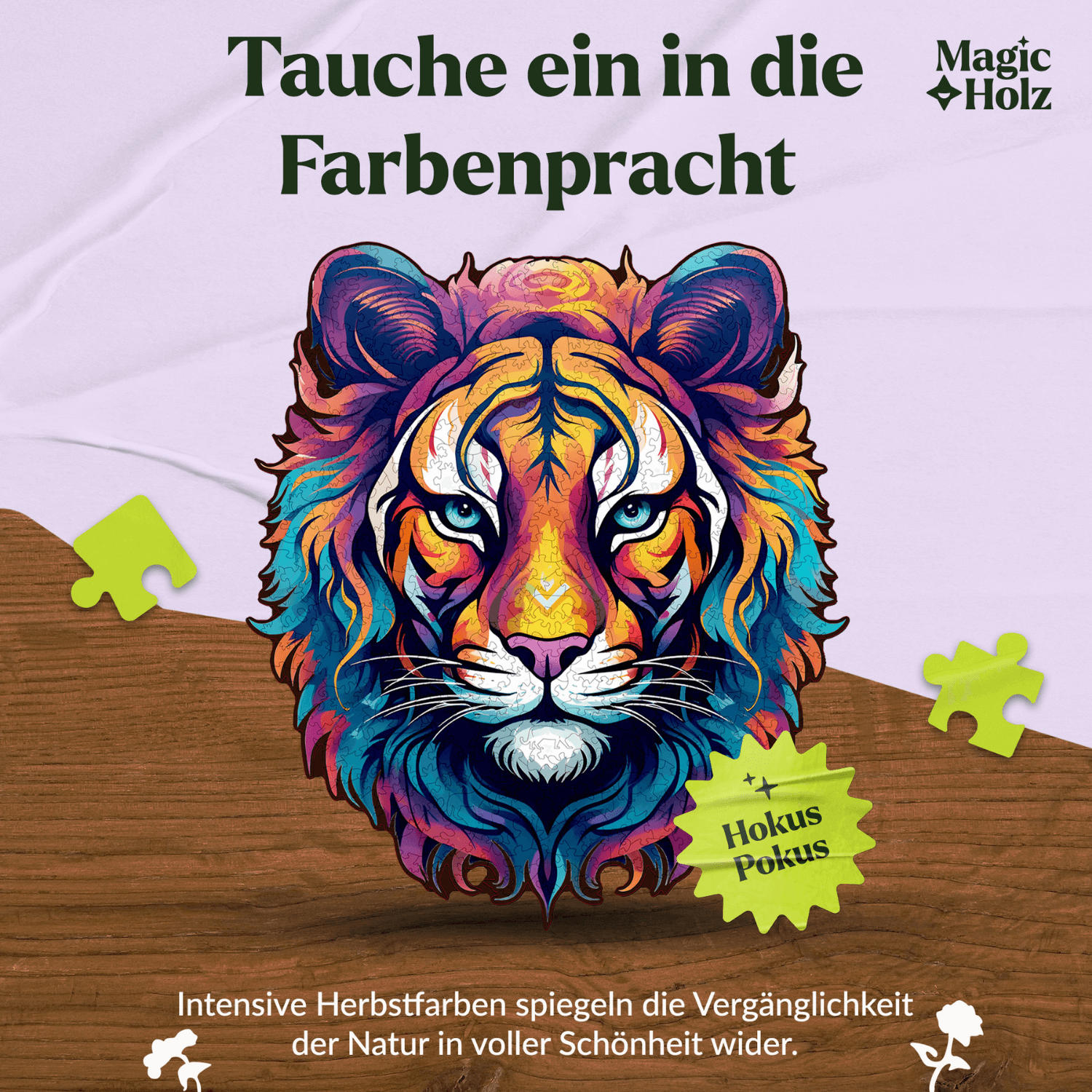 Die majestätische Güte | Tiger Holzpuzzle MagicHolz
