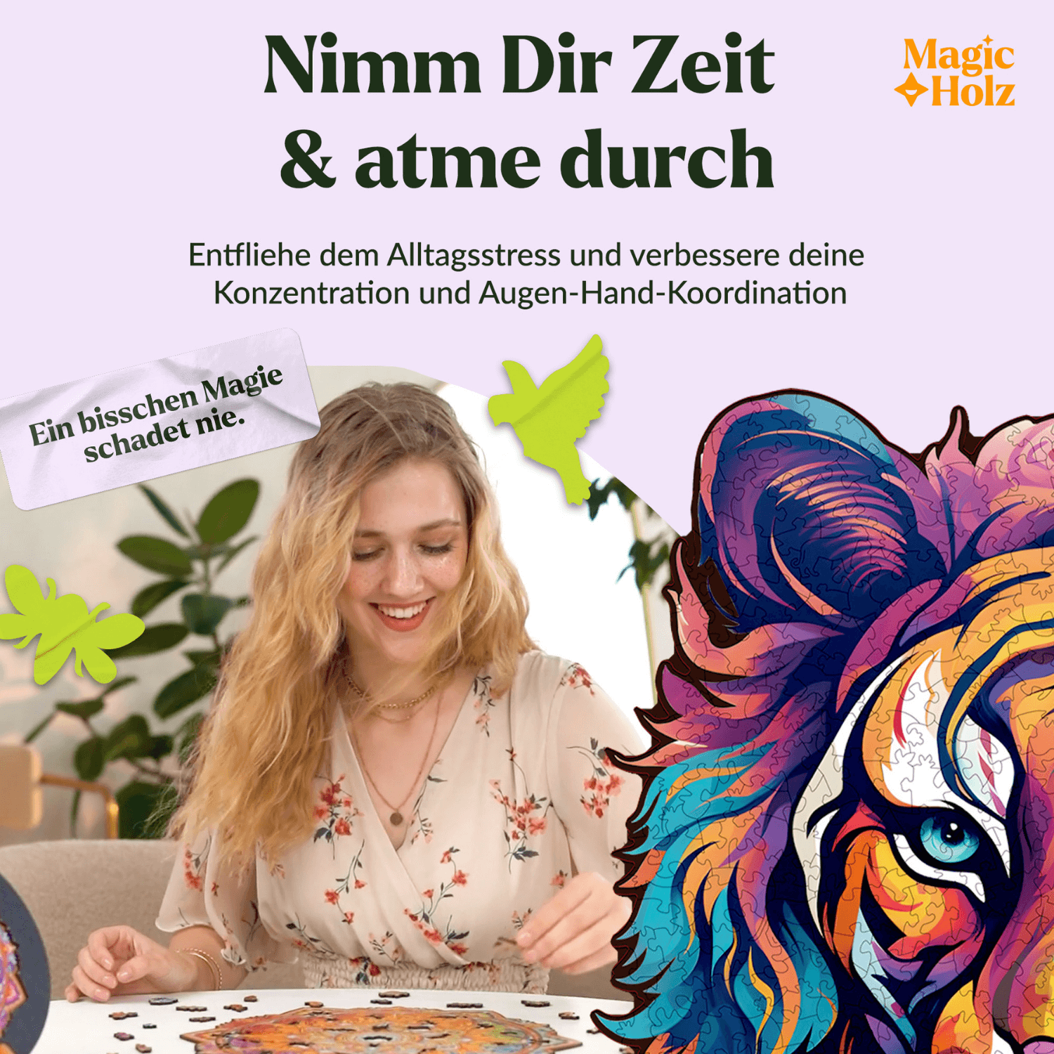 Die majestätische Güte | Tiger Holzpuzzle MagicHolz