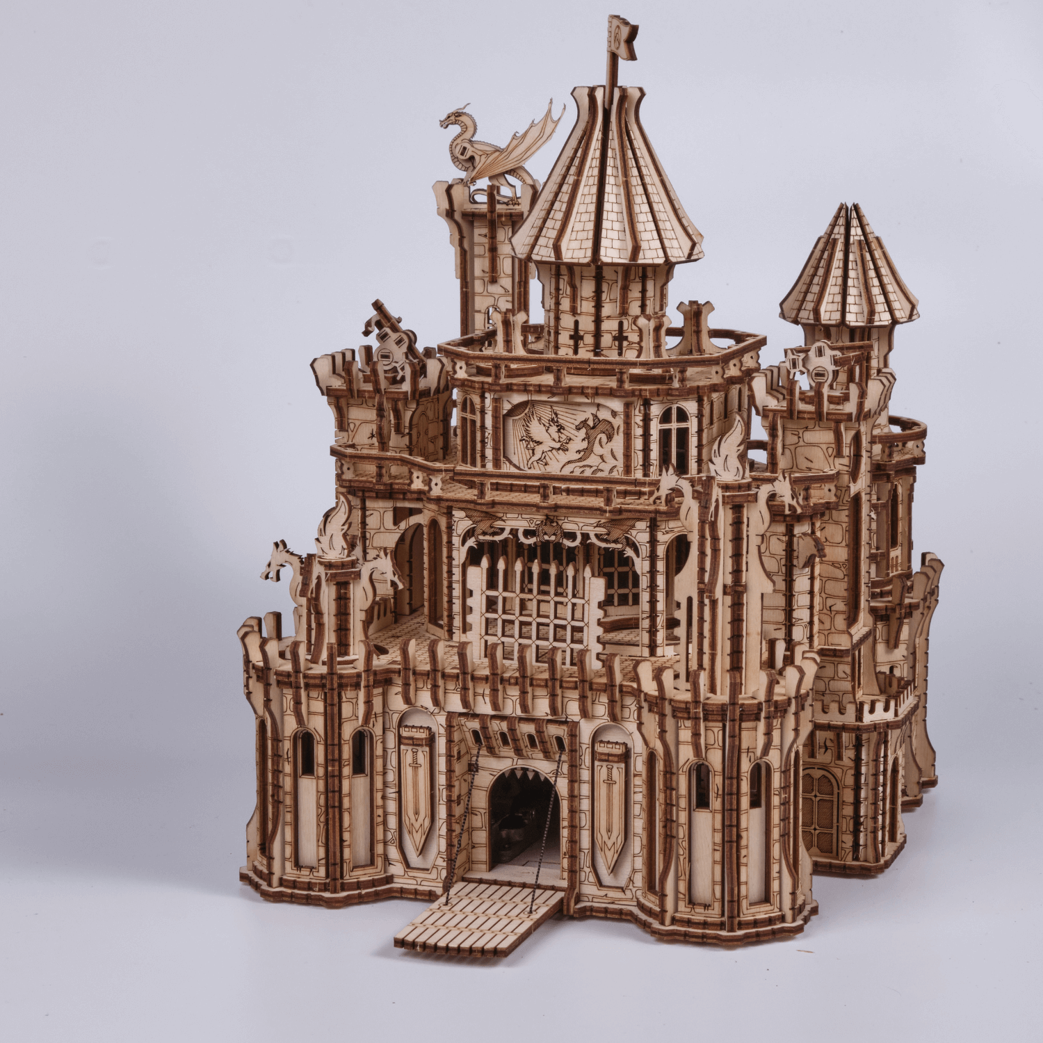 Dragon Castle-Mechanical Wooden Puzzle-WoodTrick--