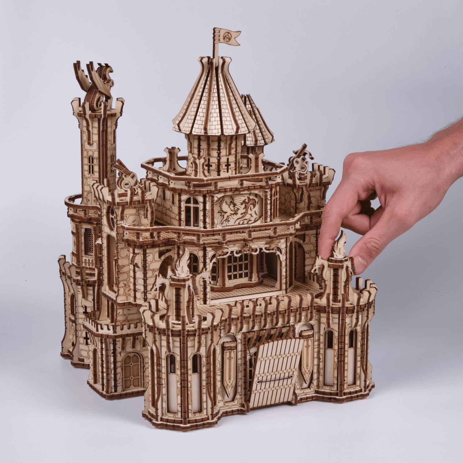 Dragon Castle-Mechanical Wooden Puzzle-WoodTrick--