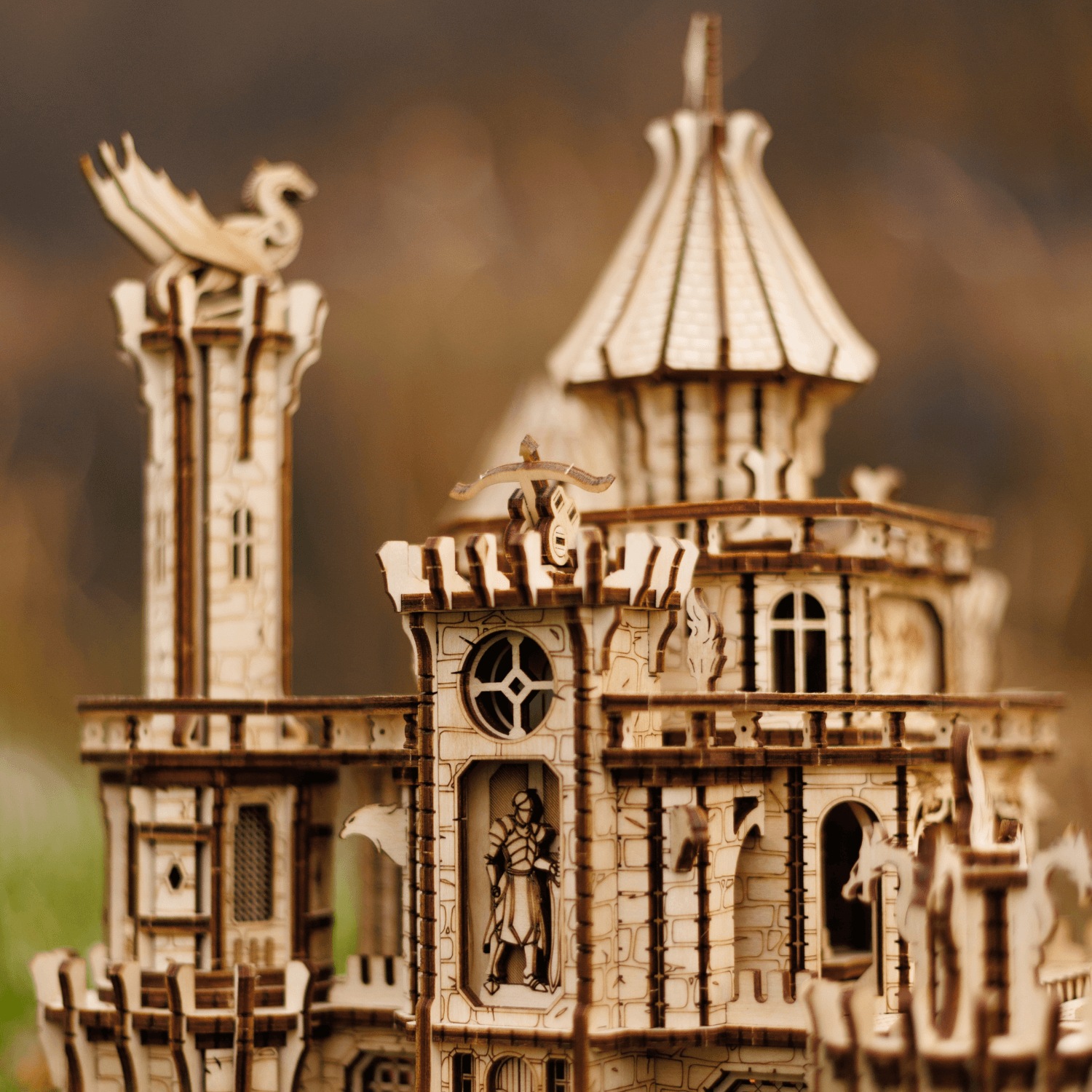 Dragon Castle-Mechanical Wooden Puzzle-WoodTrick--