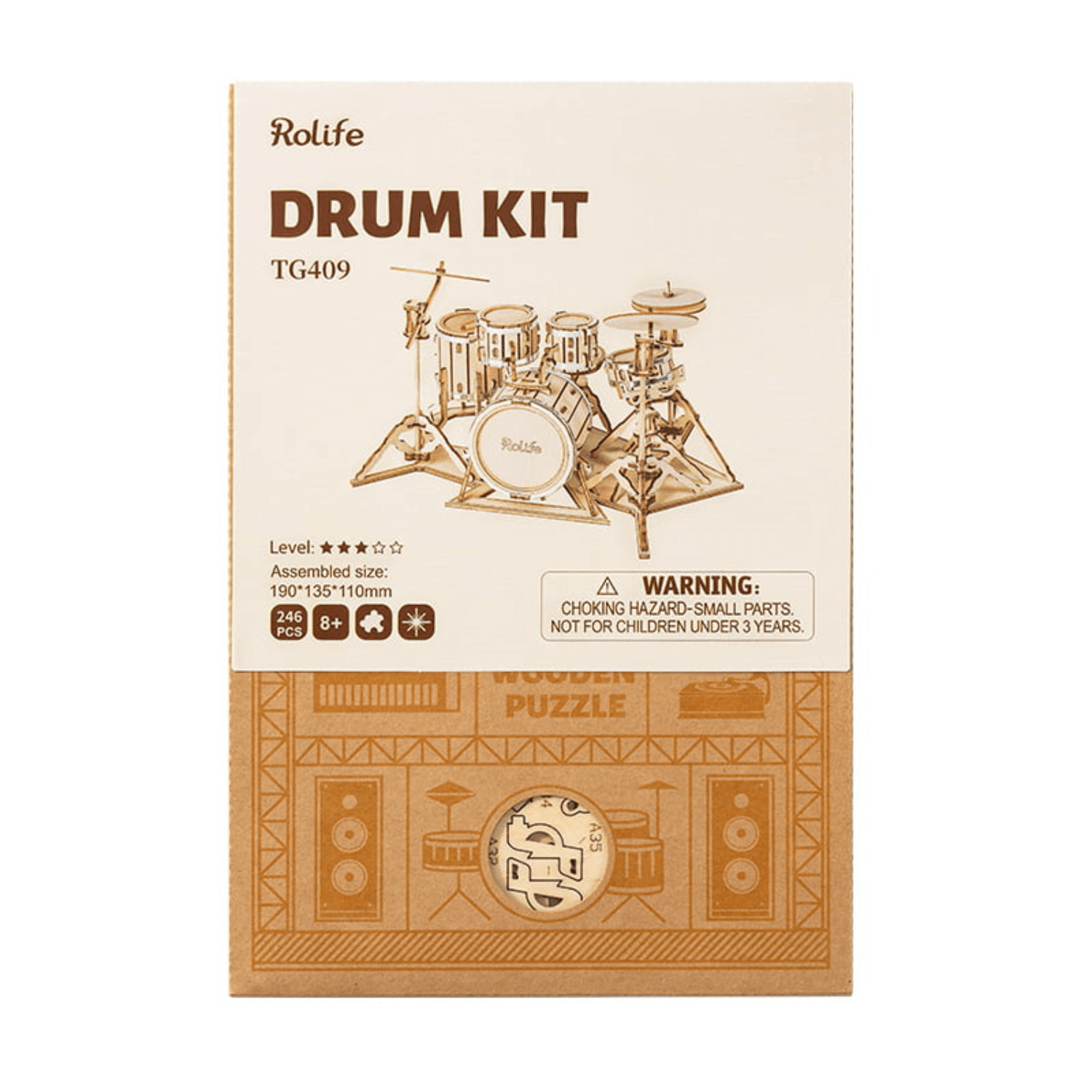 Schlagzeug | Drum Kit 🥁 3D Puzzle Robotime