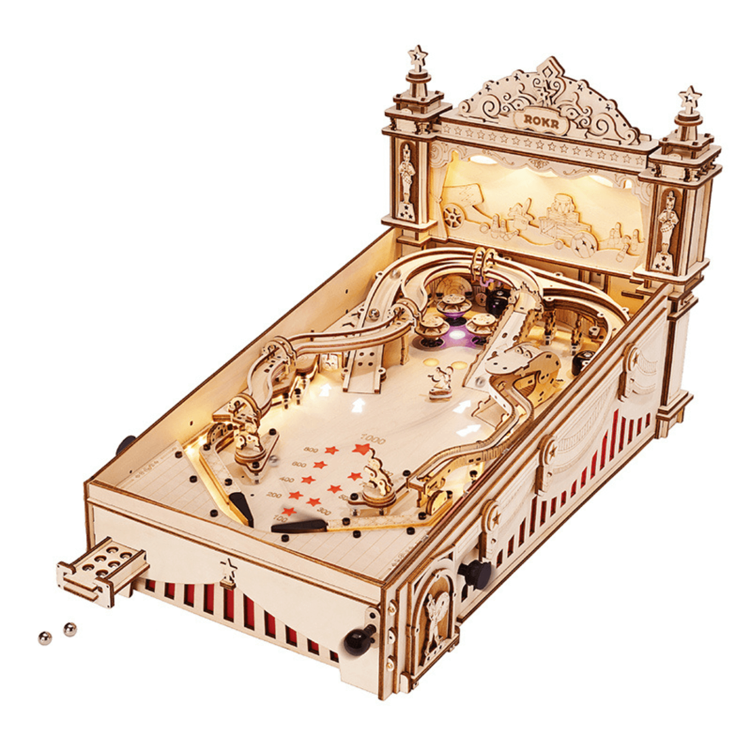 3D Pinball Machine 3D Puzzle Robotime