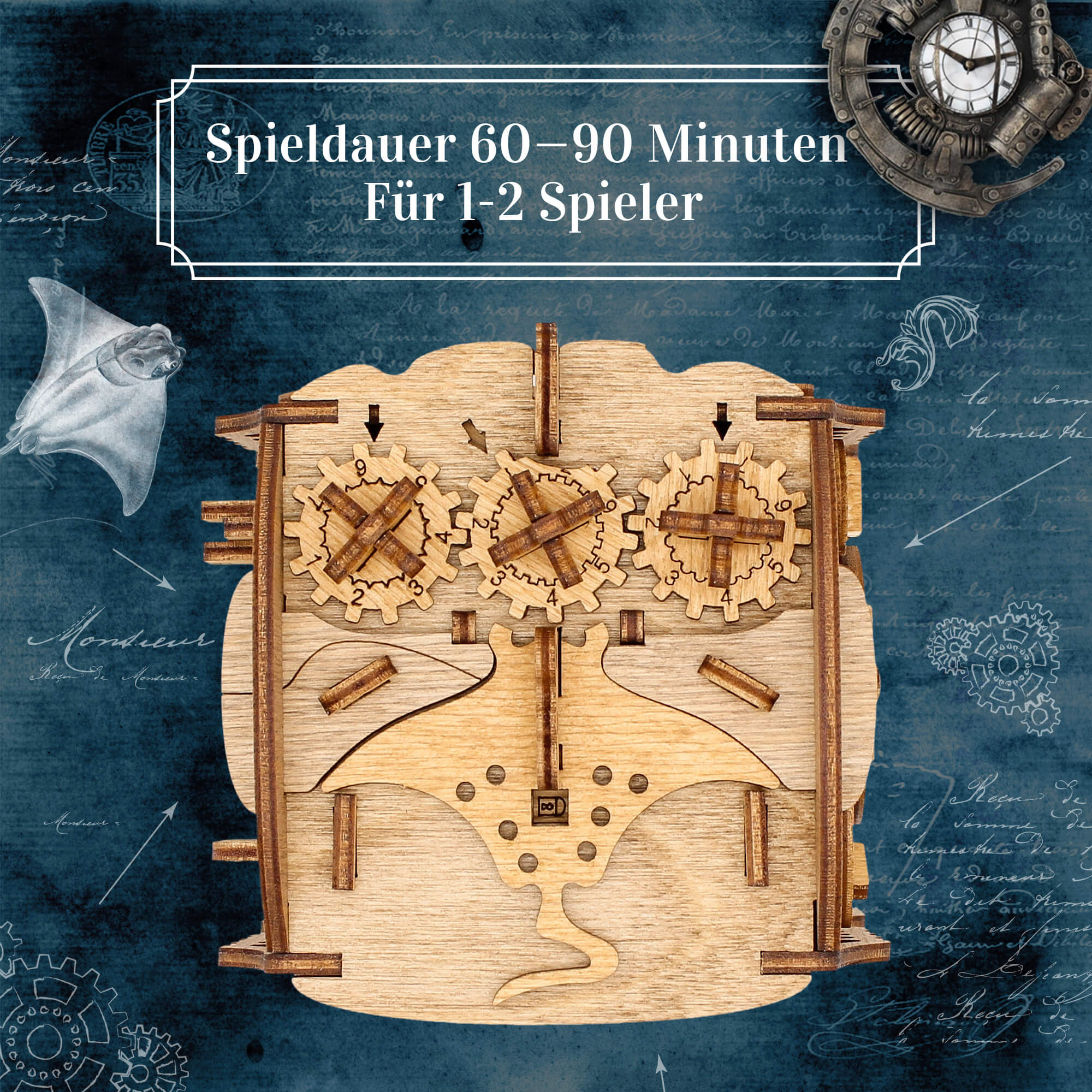Cluebox "Captain Nemo's Nautilus" Escape Room Spiel iDventure