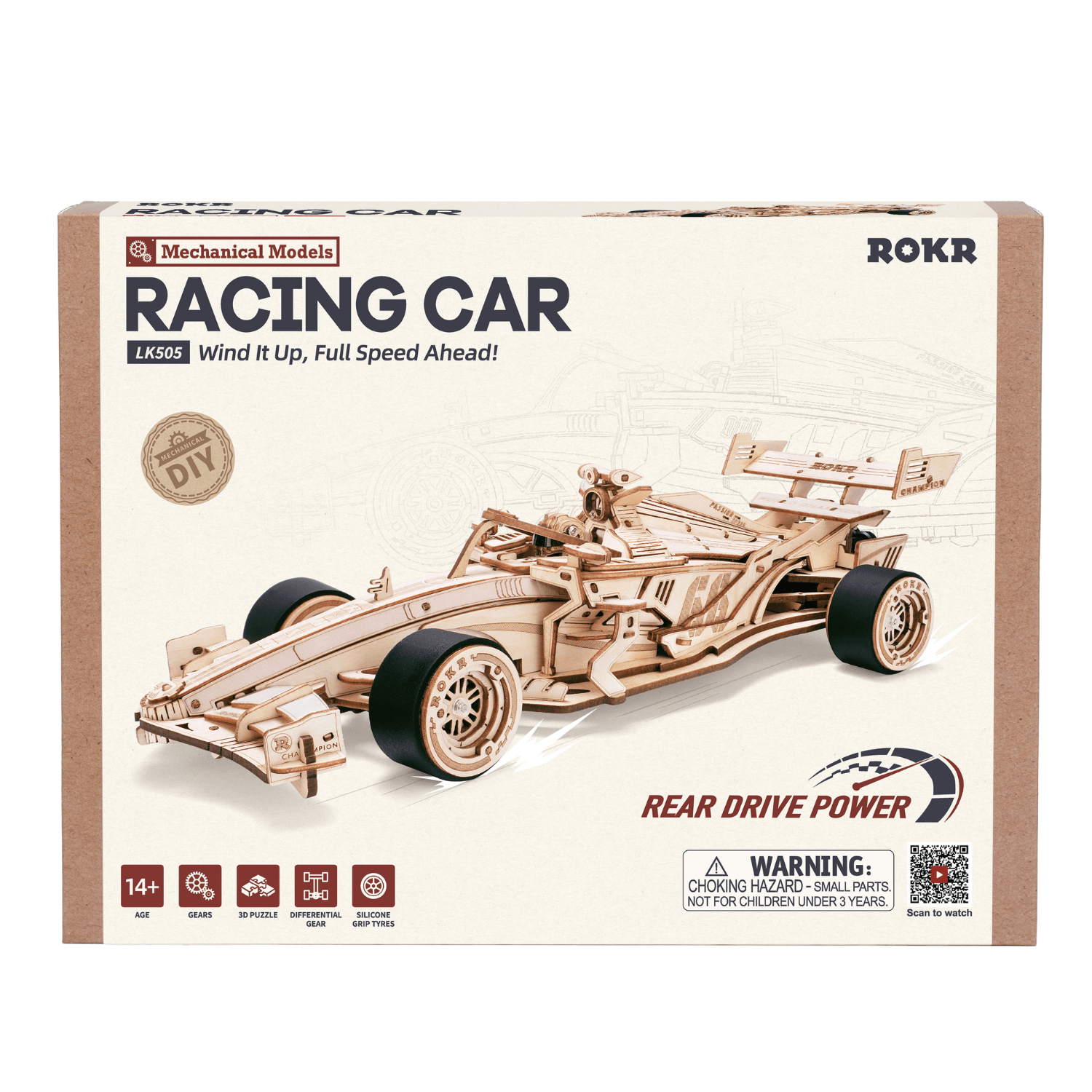 Rennwagen Bausatz 🏎️ 3D Puzzle Robotime