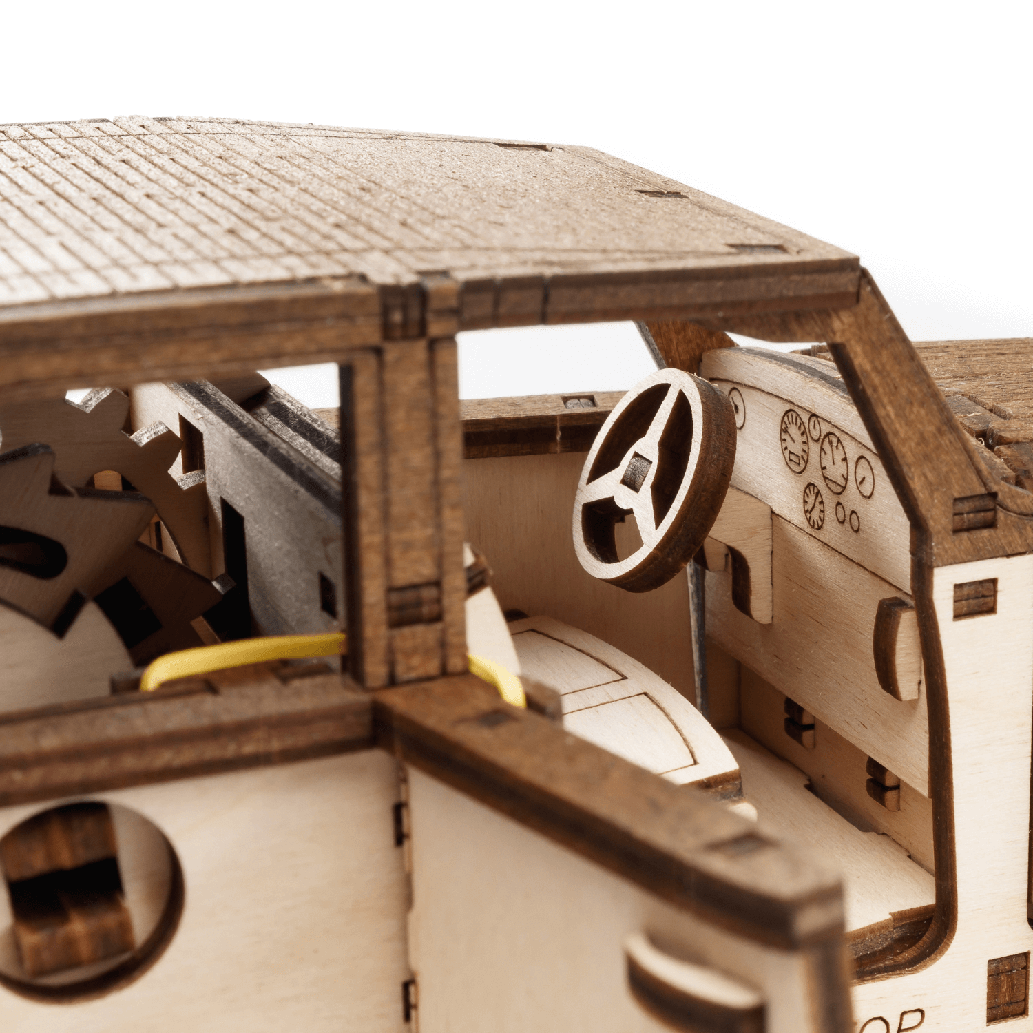 Ferdinand | Retro-Auto Mechanisches Holzpuzzle Eco-Wood-Art