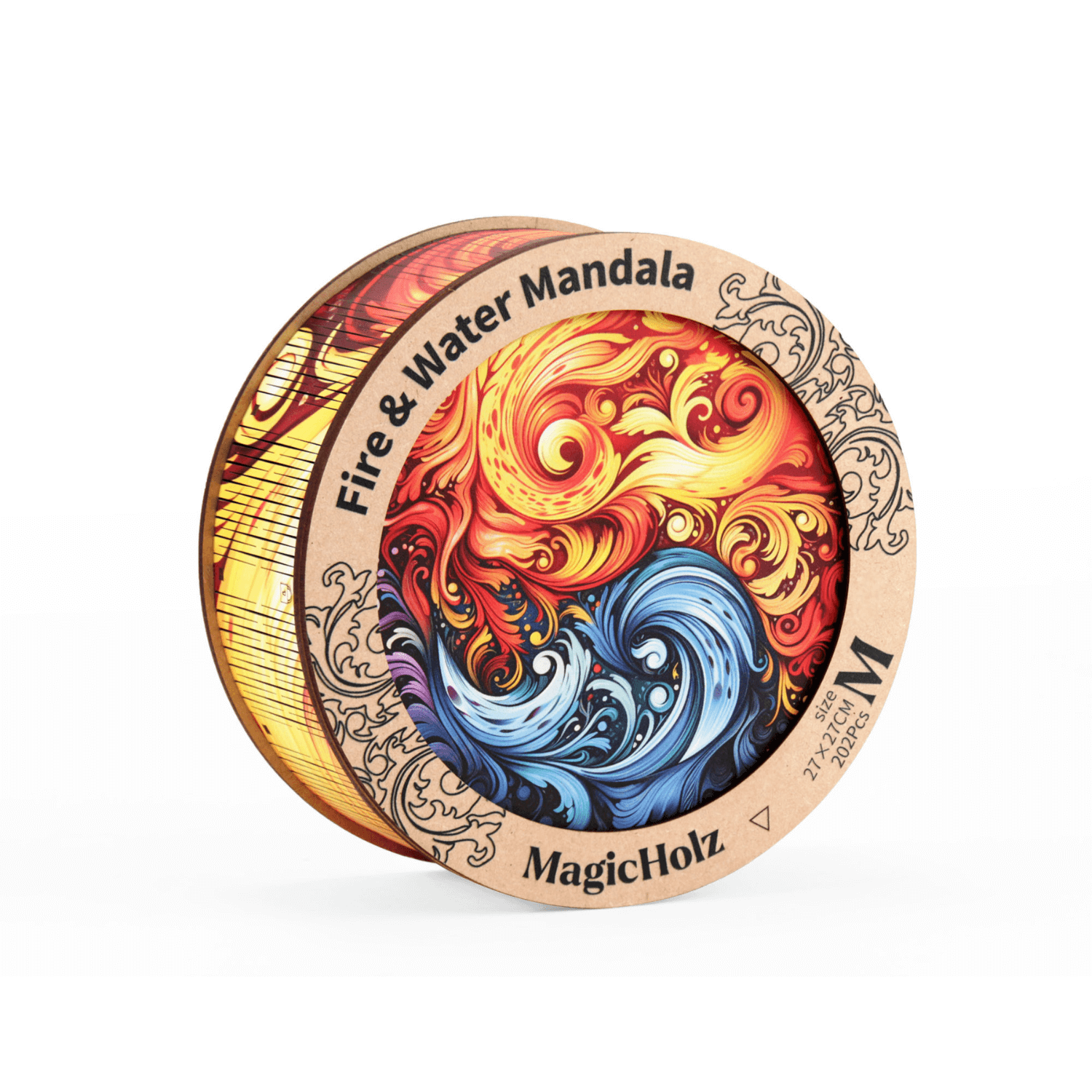 Feu et eau | Puzzle en bois Mandala MagicHolz