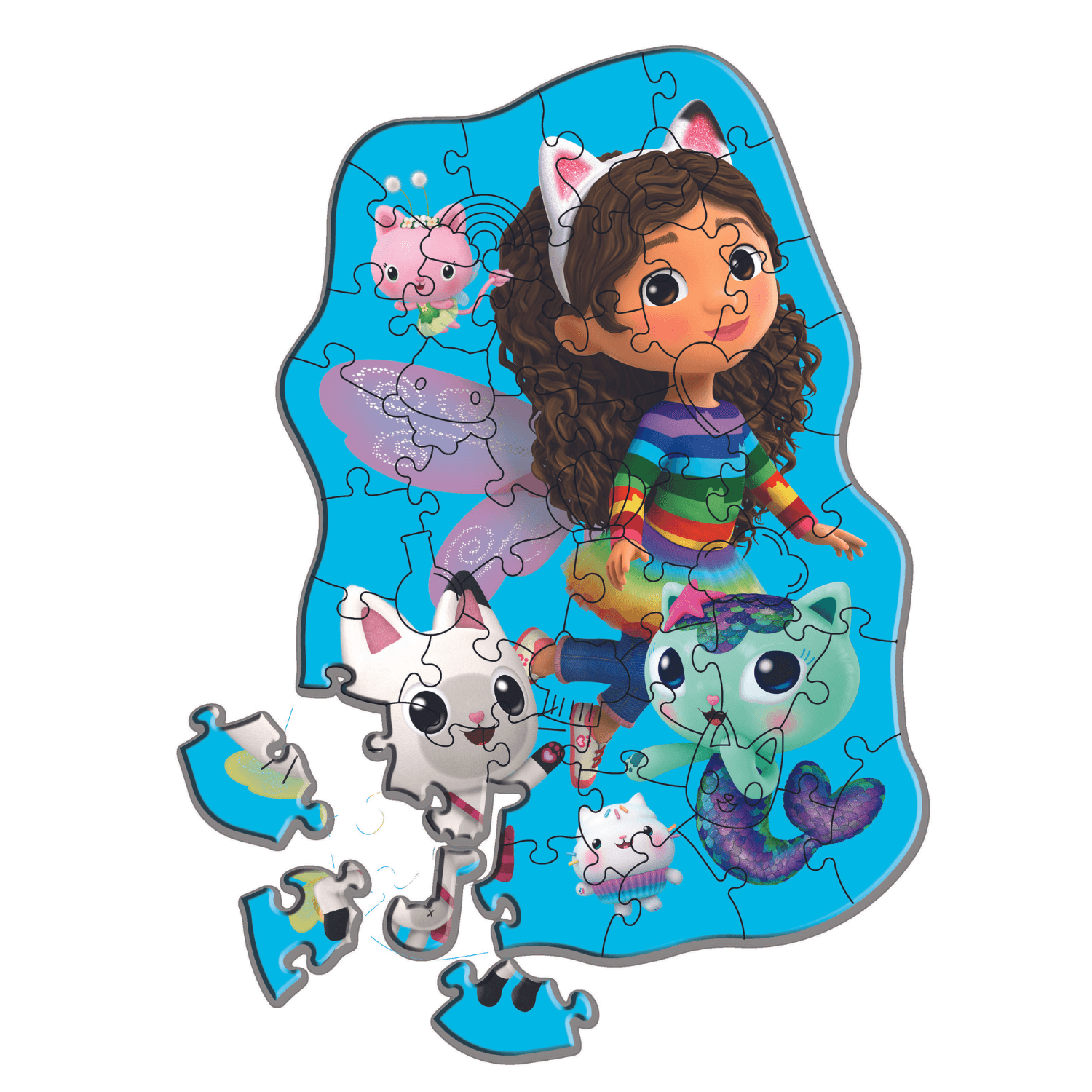 Gabby's friends | wooden puzzle 50 wooden puzzles TREFL