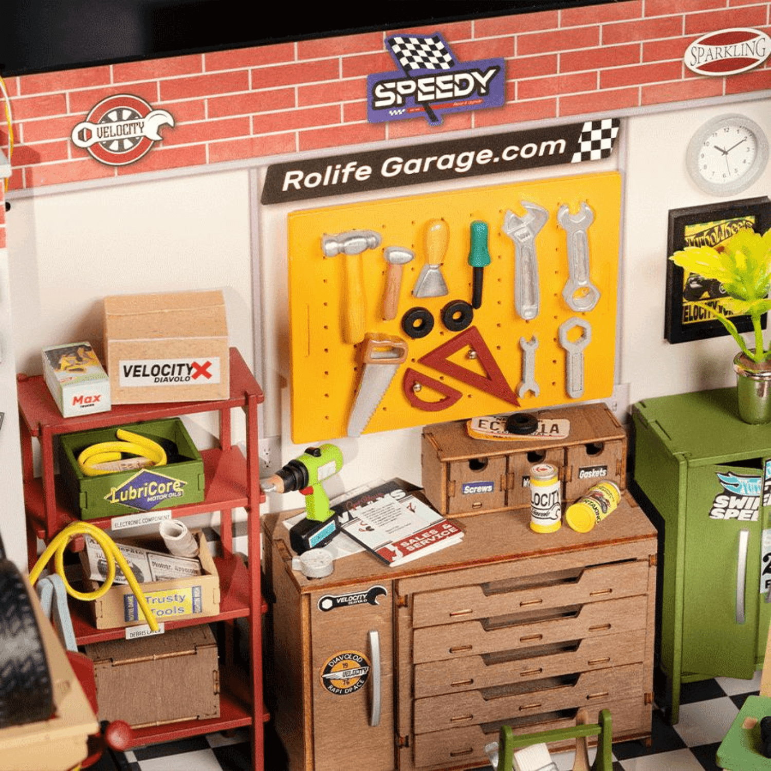 Garage Workshop l Werkstatt Miniaturhaus Robotime