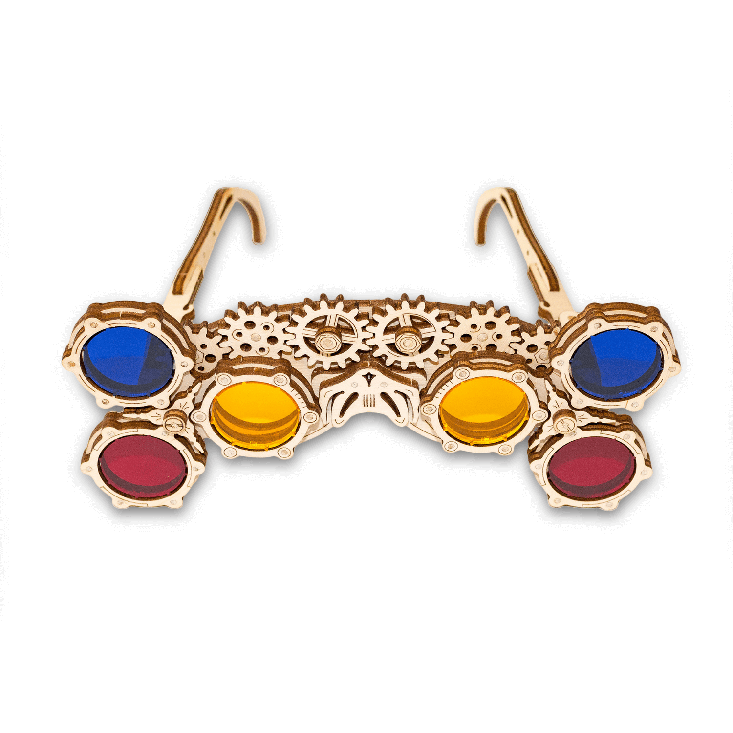 Brille Googles "TRIANGLE"-Mechanisches Holzpuzzle-Eco-Wood-Art--
