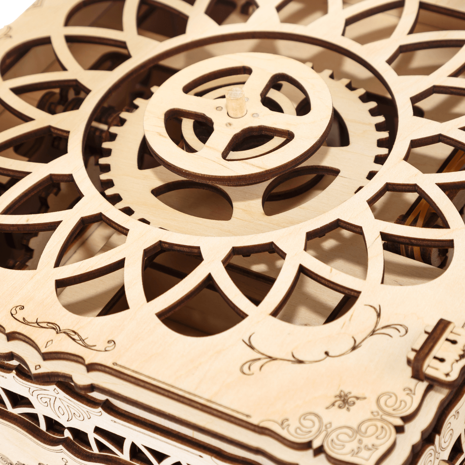 Grammophon Mechanisches Holzpuzzle Eco-Wood-Art