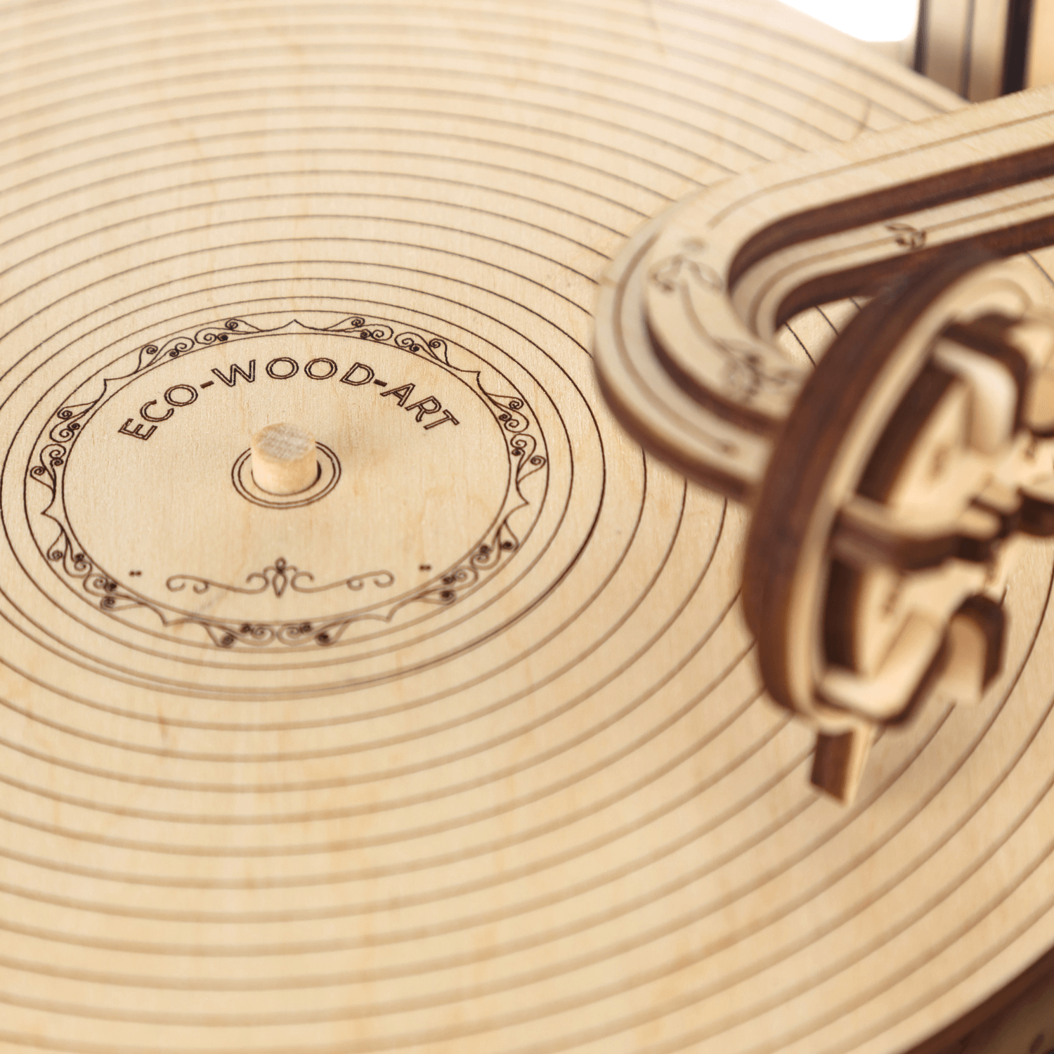 Grammophon Mechanisches Holzpuzzle Eco-Wood-Art