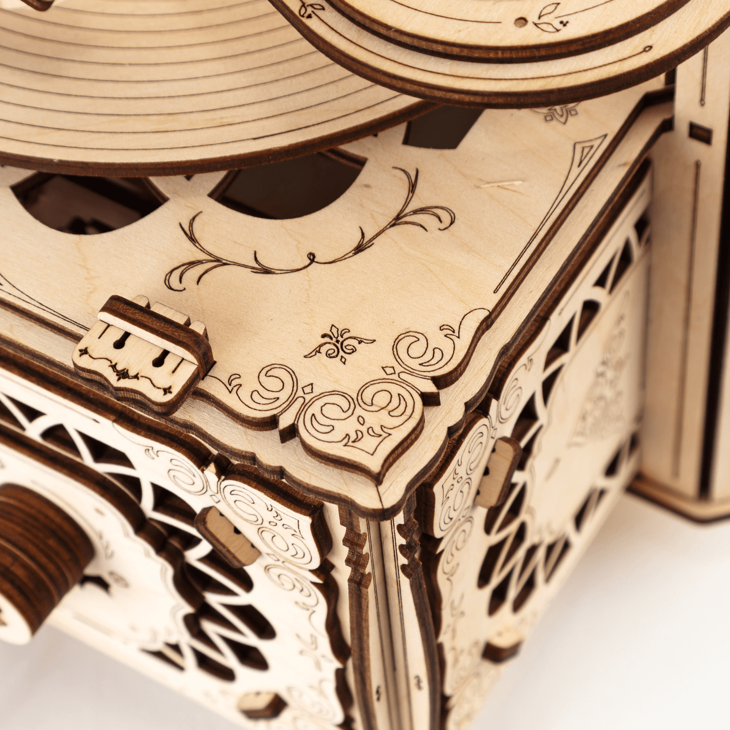 Grammophon Mechanisches Holzpuzzle Eco-Wood-Art
