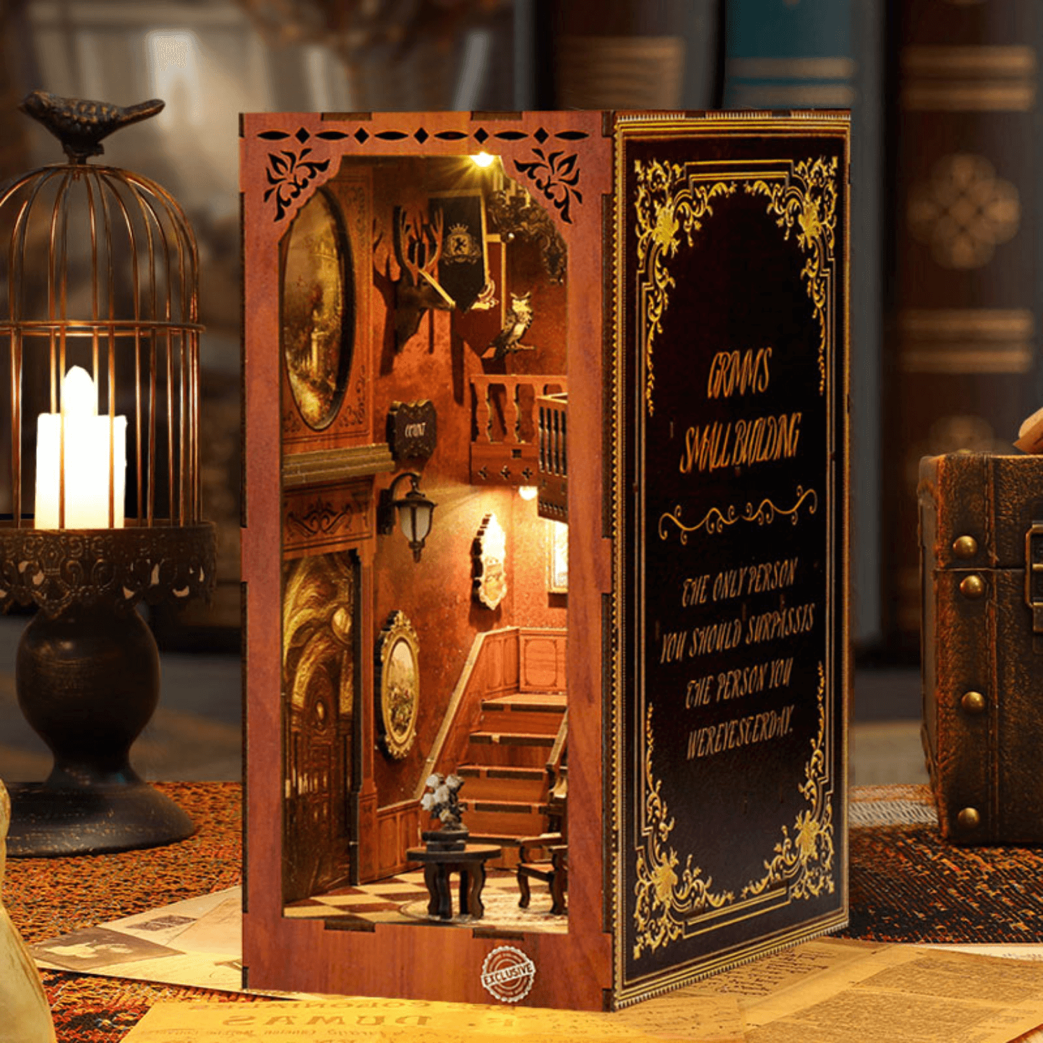 Grimm's Haus Bastel-Set Diorama MagicHolz Grimm's kleines Haus