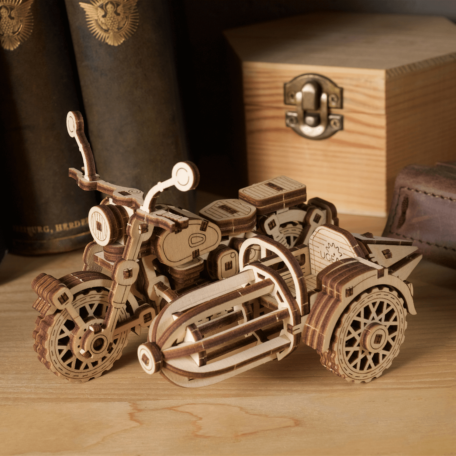 Hagrid's Flying Motorcycle™ | Harry Potter-Mechanical Wooden Puzzle-Ugears--