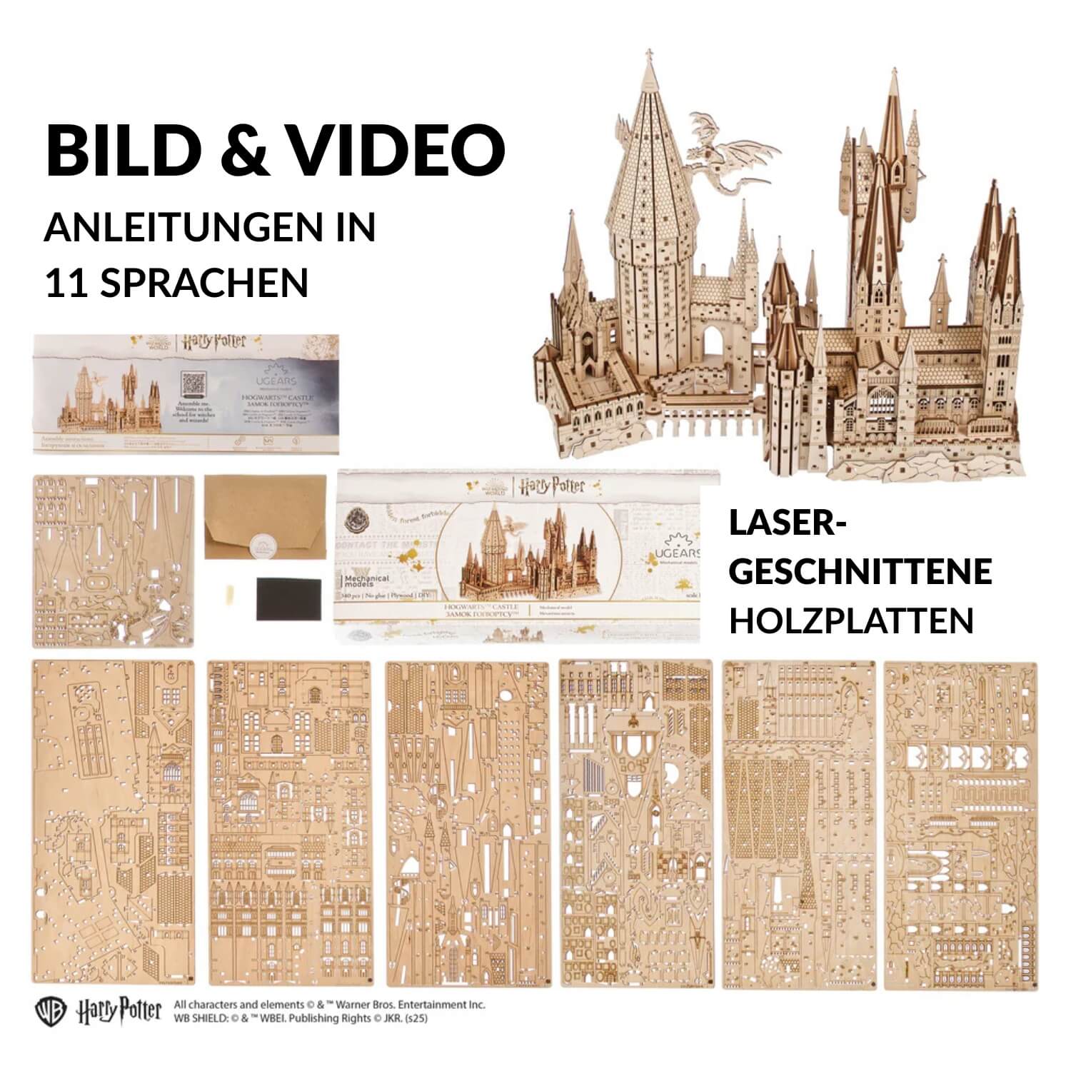 Harry Potter™ | The Castle Starter Pack 💫 Mechanisches Holzpuzzle MagicHolz