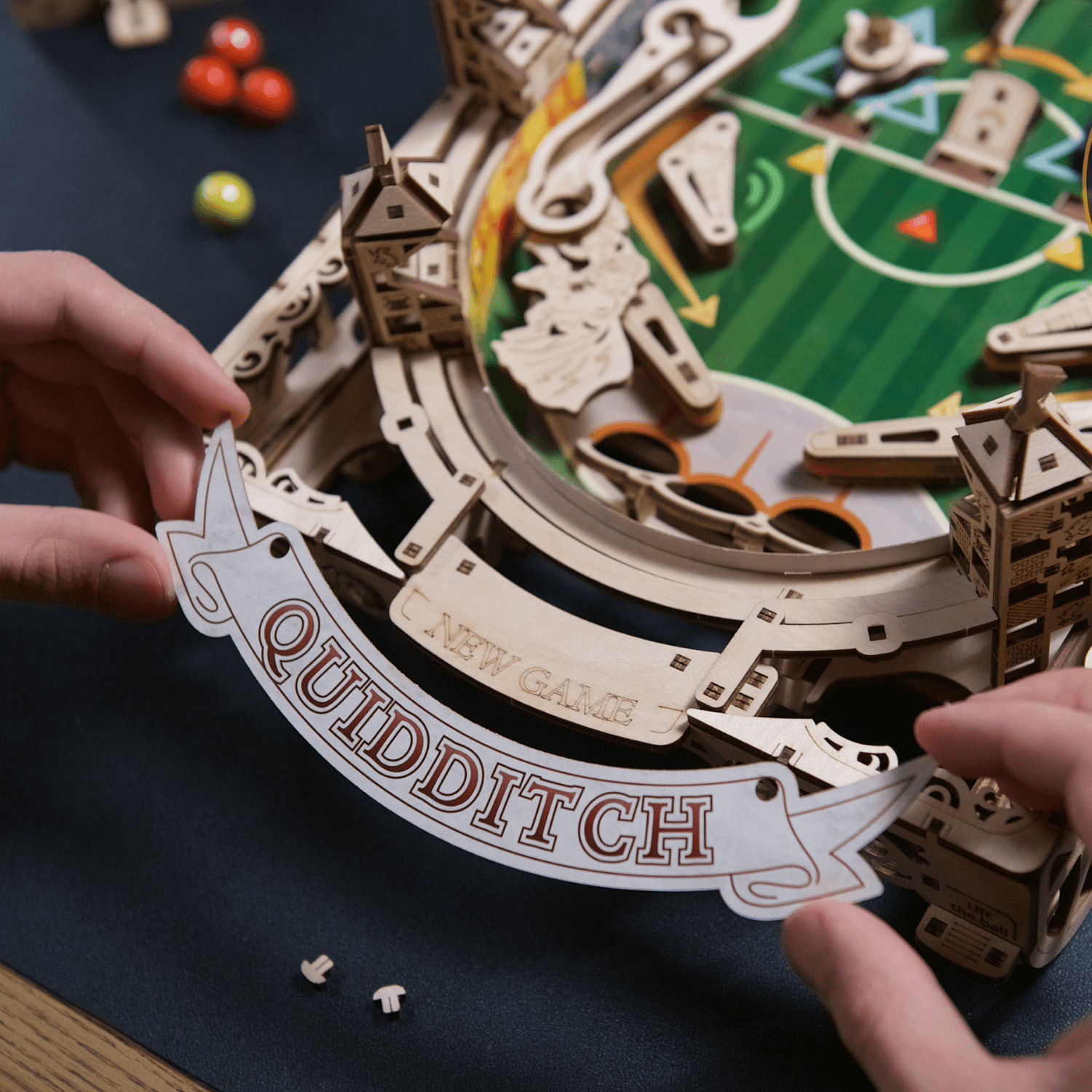 Quidditch Pinball – build in the flow, play in the moment Mechanical wooden puzzle Ugears