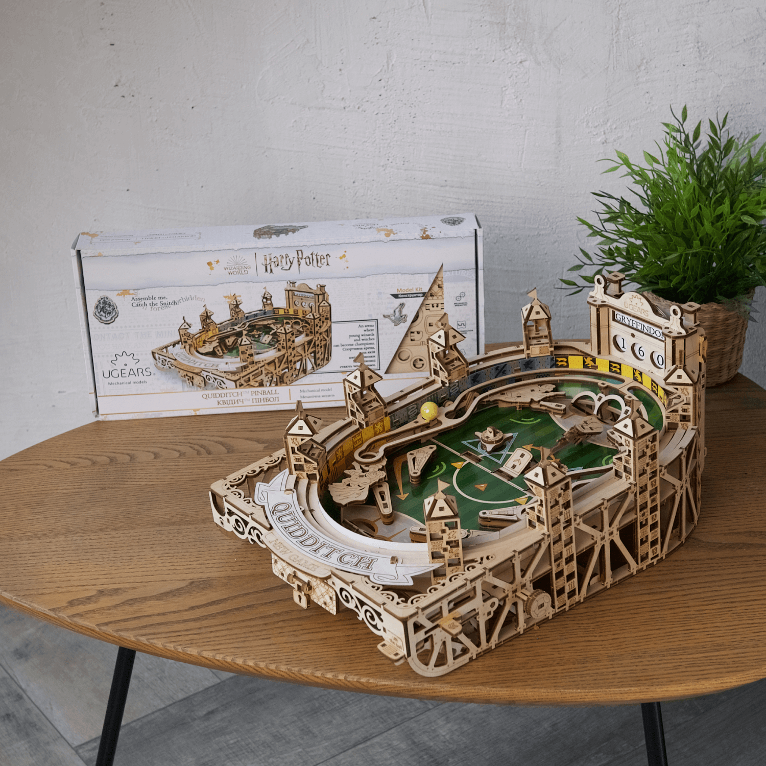 Quidditch Pinball – build in the flow, play in the moment Mechanical wooden puzzle Ugears