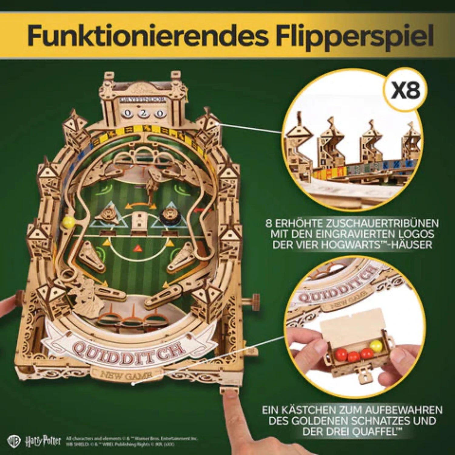 Quidditch Pinball – Build in the Flow, Play in the Moment Ugears Mechanical Kit