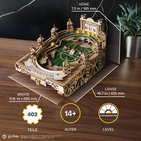 Quidditch Pinball – build in the flow, play in the moment Mechanical wooden puzzle Ugears