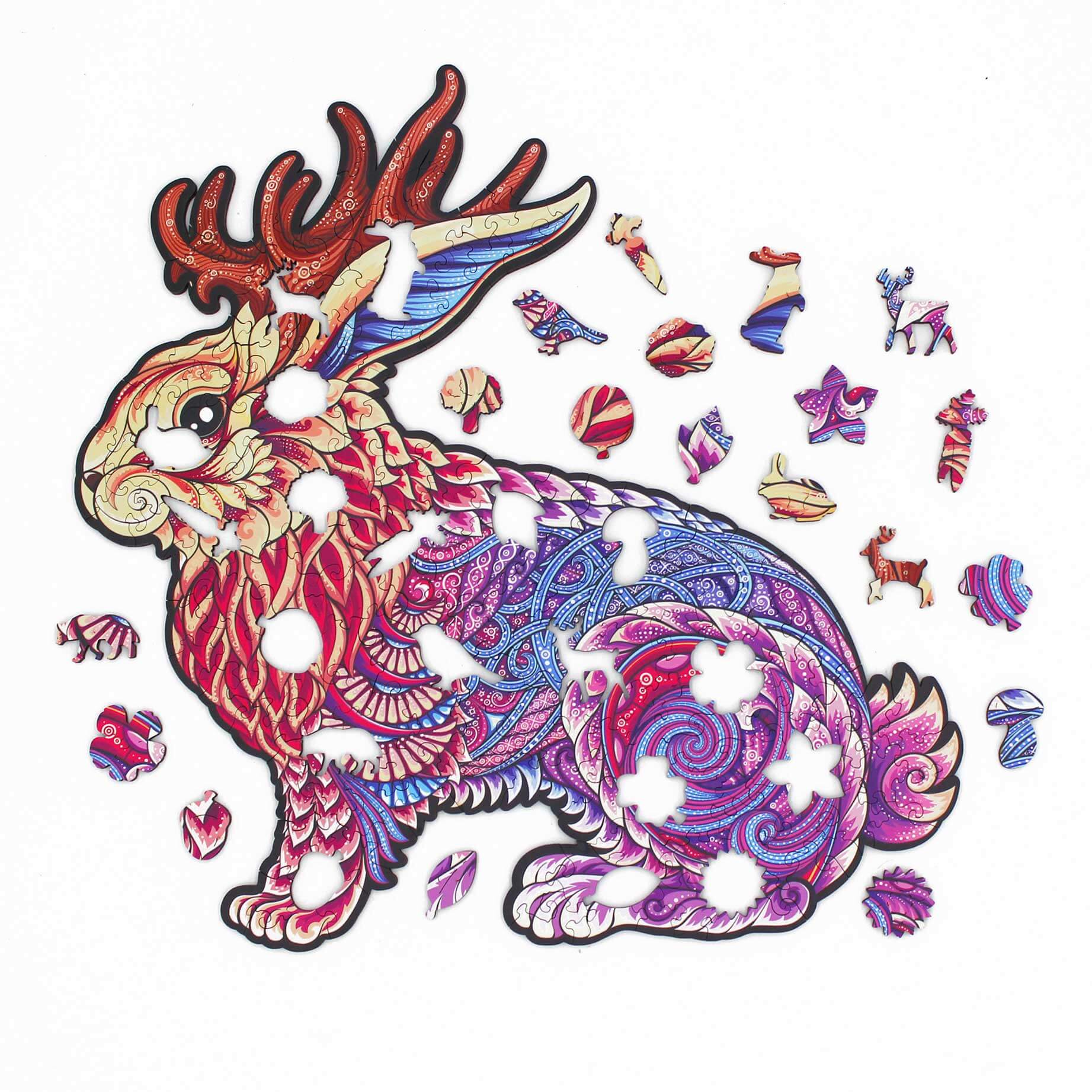 Rabbit | Jackalope wooden puzzle MagicHolz