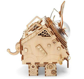 Seymour Steampunk Spieluhr-Mechanisches Holzpuzzle-Robotime--