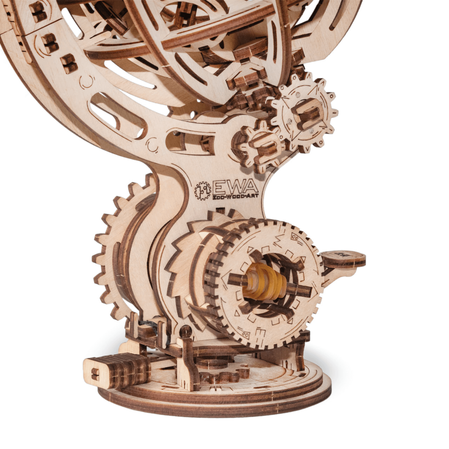 Kinetic Globe mechanical wooden puzzle Eco-Wood-Art