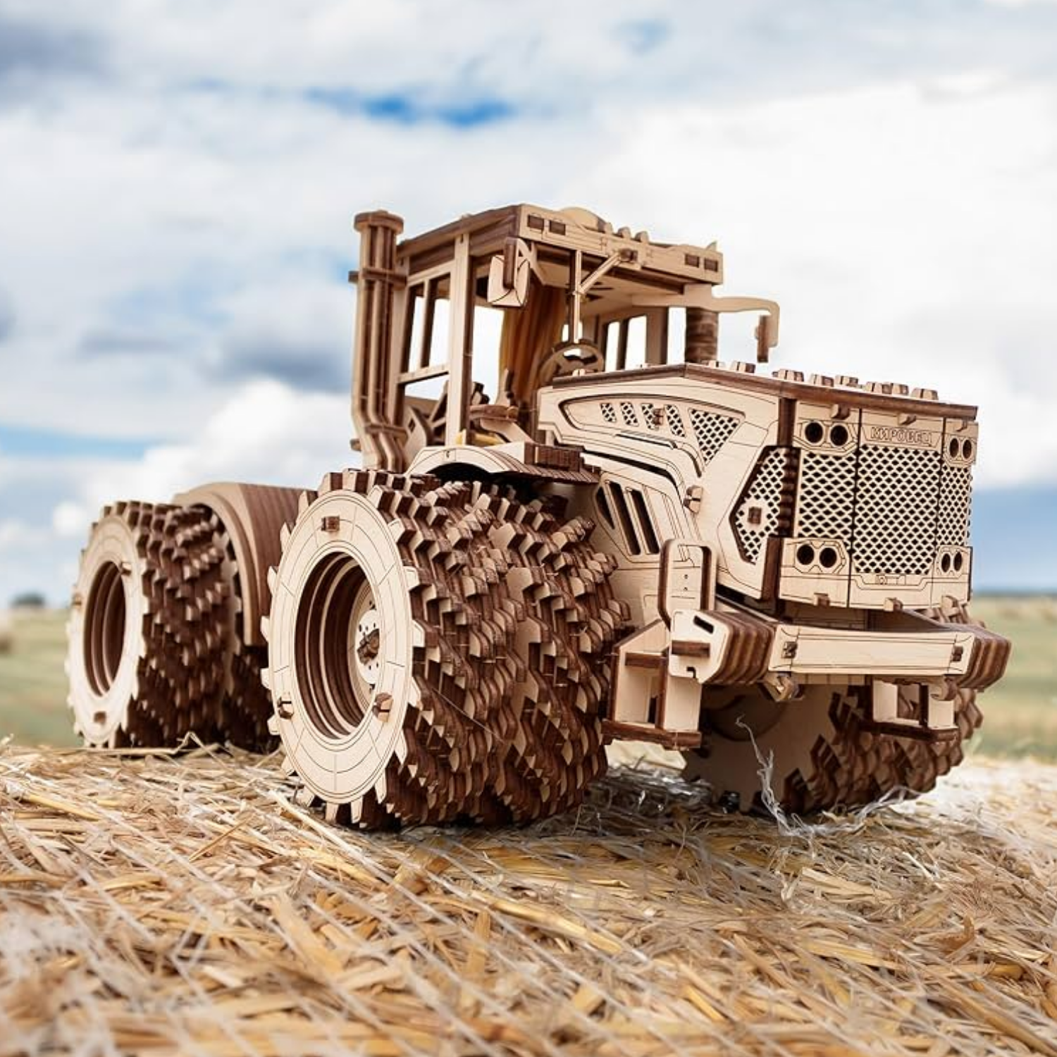 Projet Tracteur XXL Puzzle mécanique en bois Eco-Wood-Art Tracteur XXL
