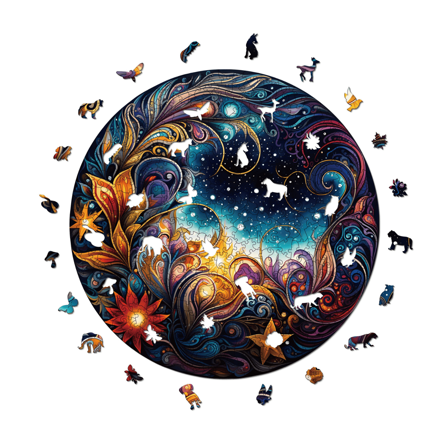 Cosmic blossoms | MagicHolz wooden puzzle-MagicWood--