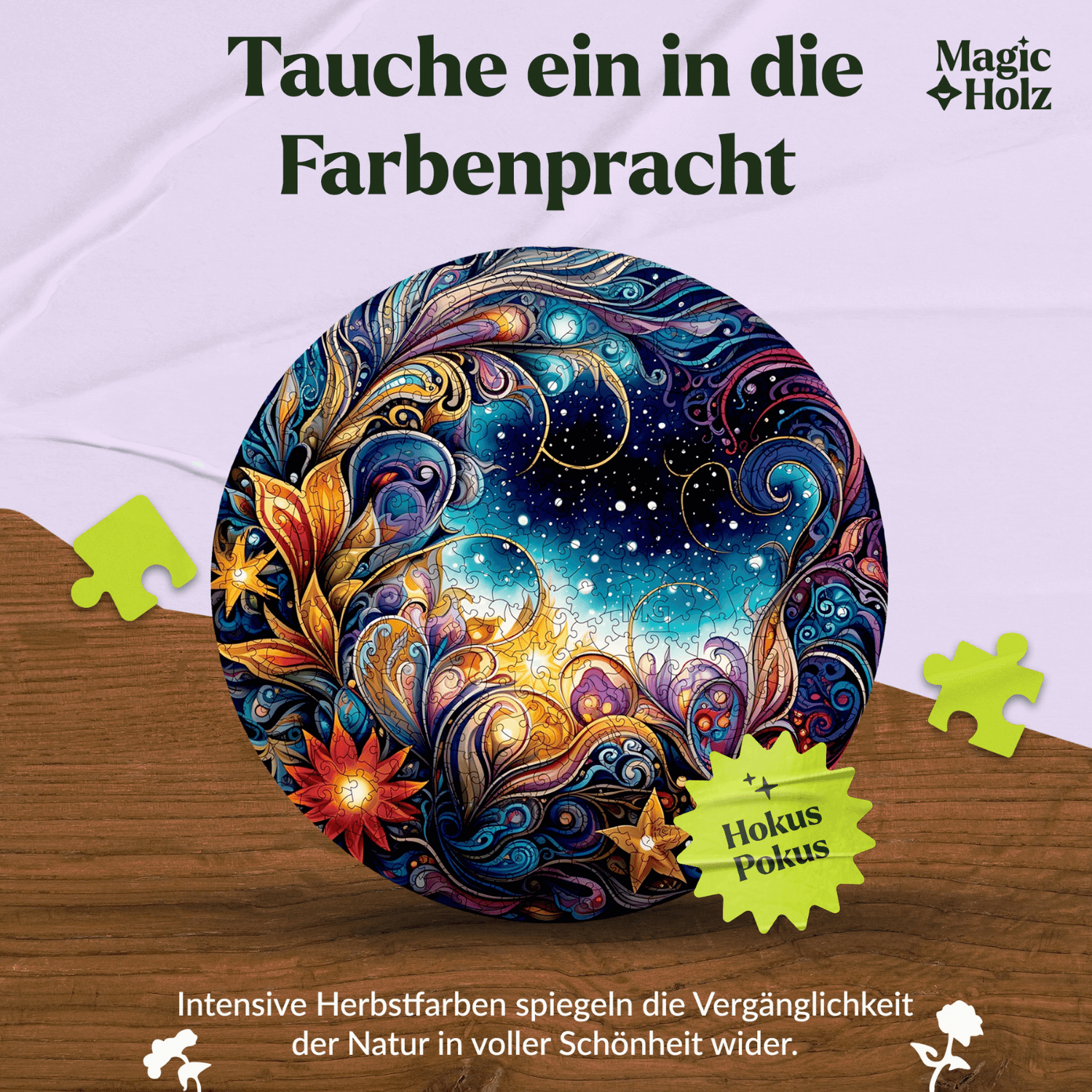 Cosmic blossoms | MagicHolz wooden puzzle-MagicWood--