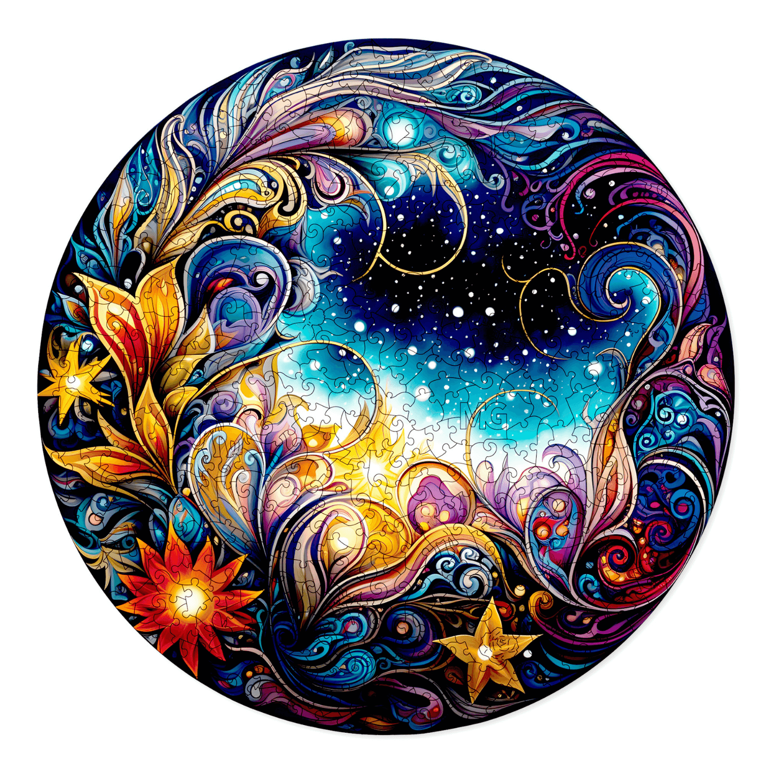 Cosmic blossoms | MagicHolz wooden puzzle-MagicWood--