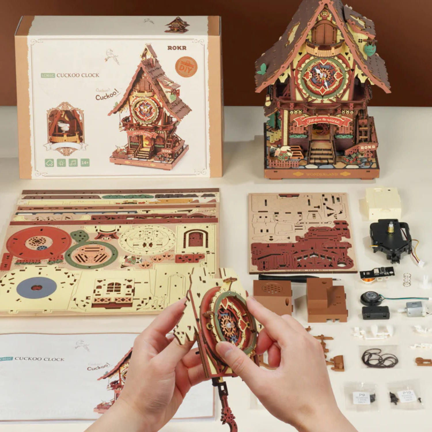 Cuckoo clock l 3D wooden puzzle-3D puzzle-Robotime--