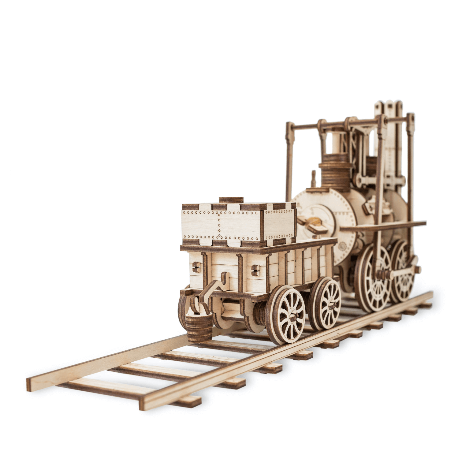 Locomotion #1 Mechanisches Holzpuzzle Eco-Wood-Art