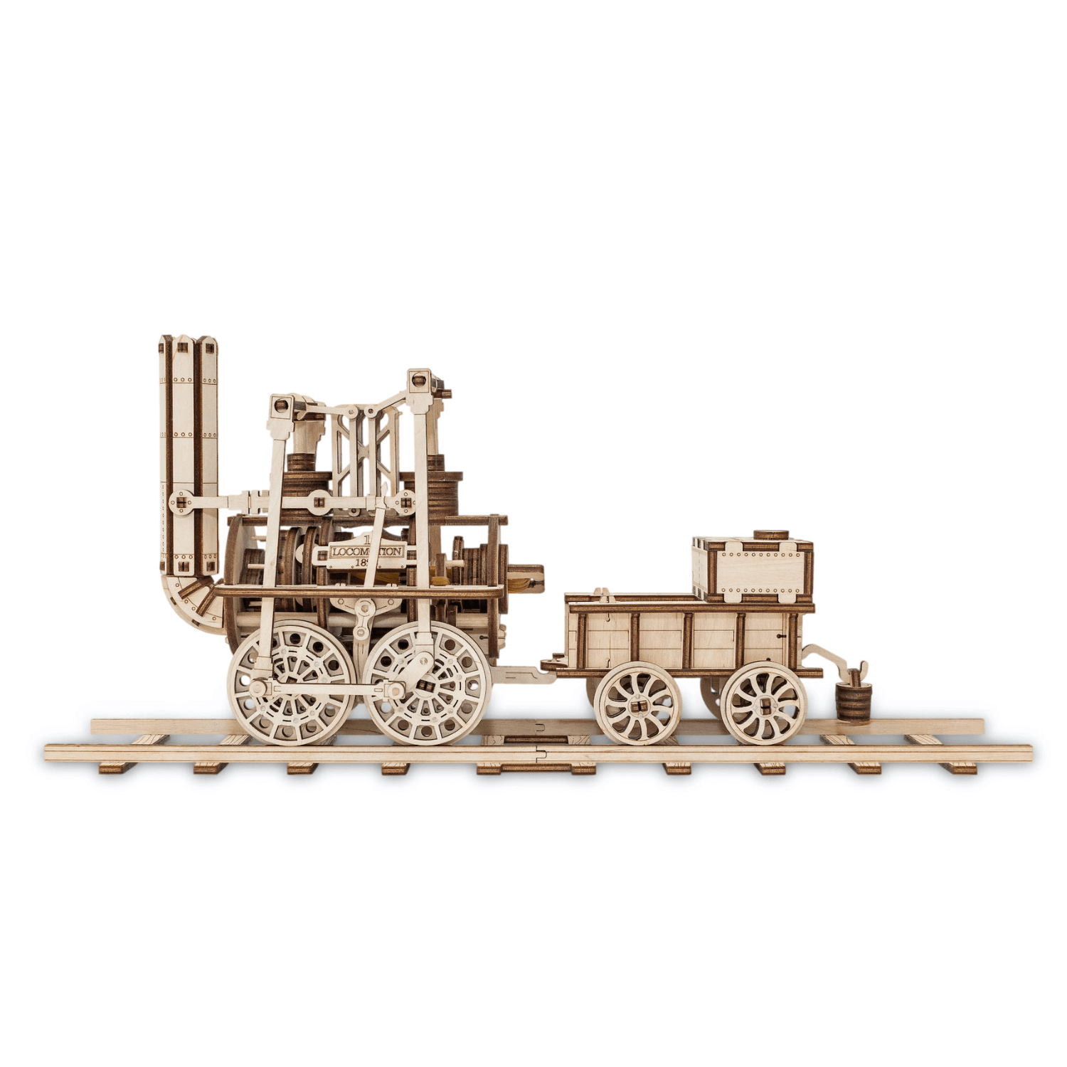 Locomotion #1 Mechanisches Holzpuzzle Eco-Wood-Art
