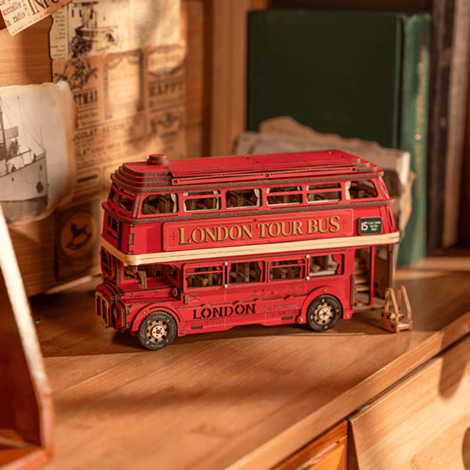 London Tour Bus 3D Puzzle Robotime