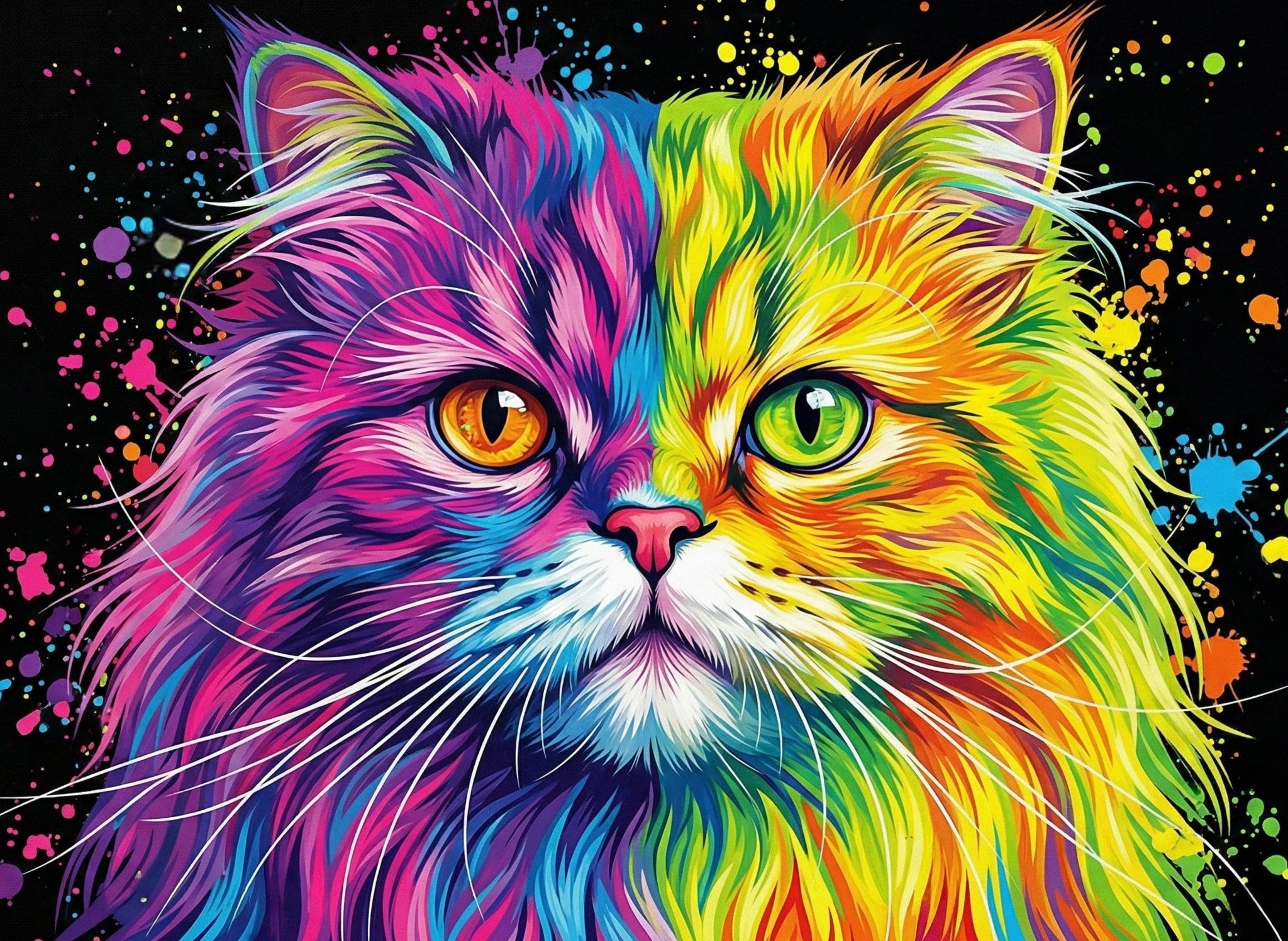 Bunte Perserkatze Holzpuzzle (2D) MagicHolz