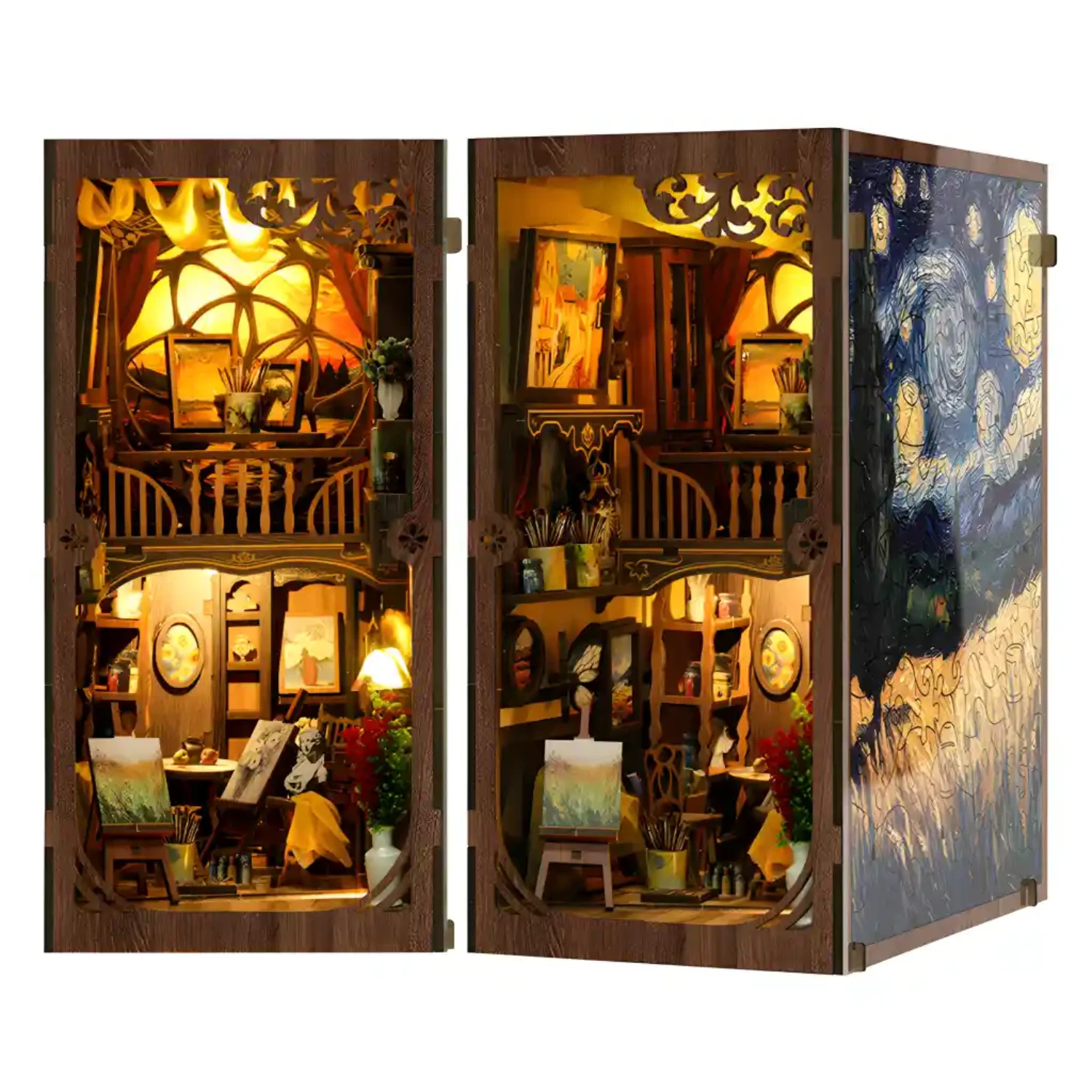 A World within the Frame – Van Gogh Book Nook MagicHolz