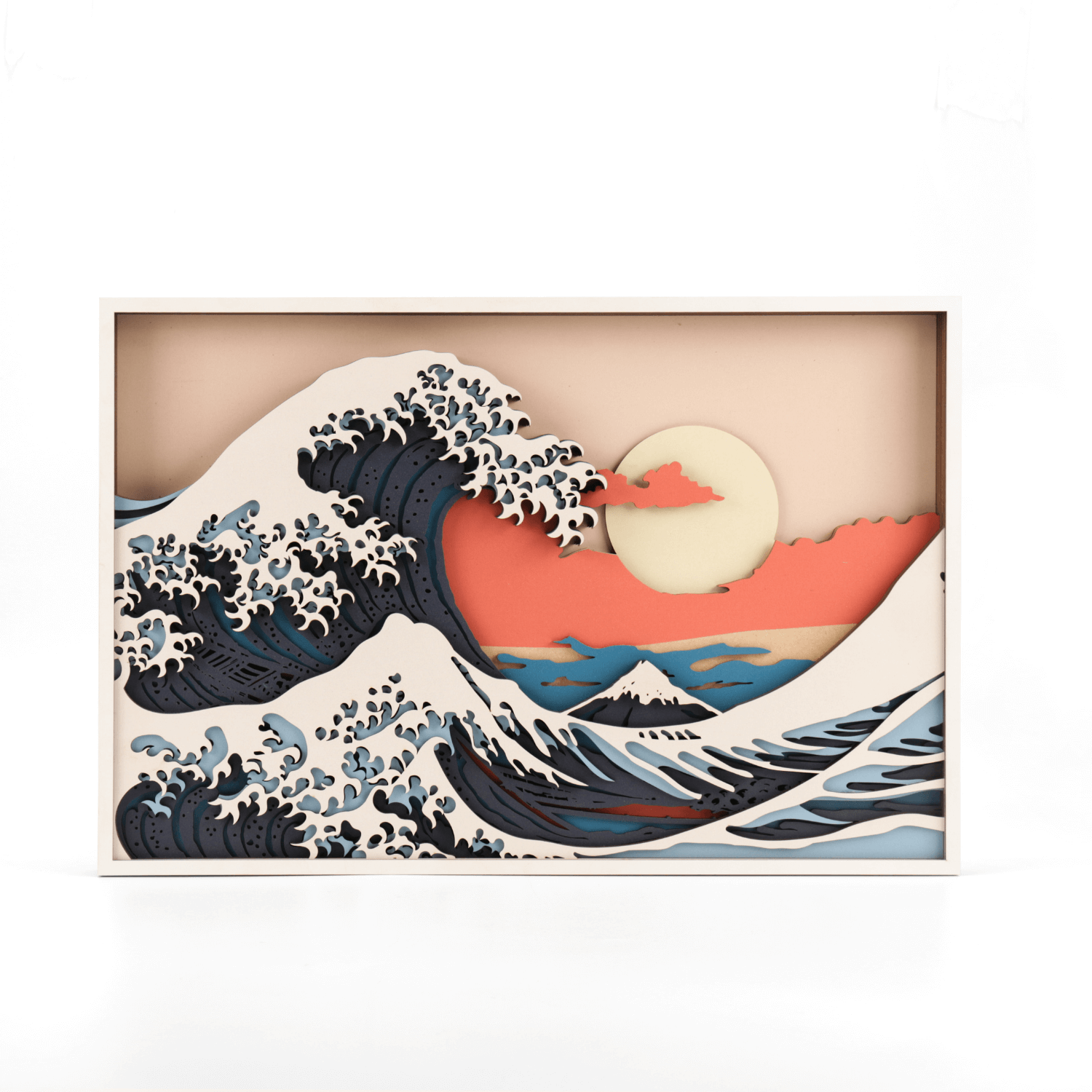 Magic Wall art | 3D murals 💫 MagicHolz The Great Wave mural