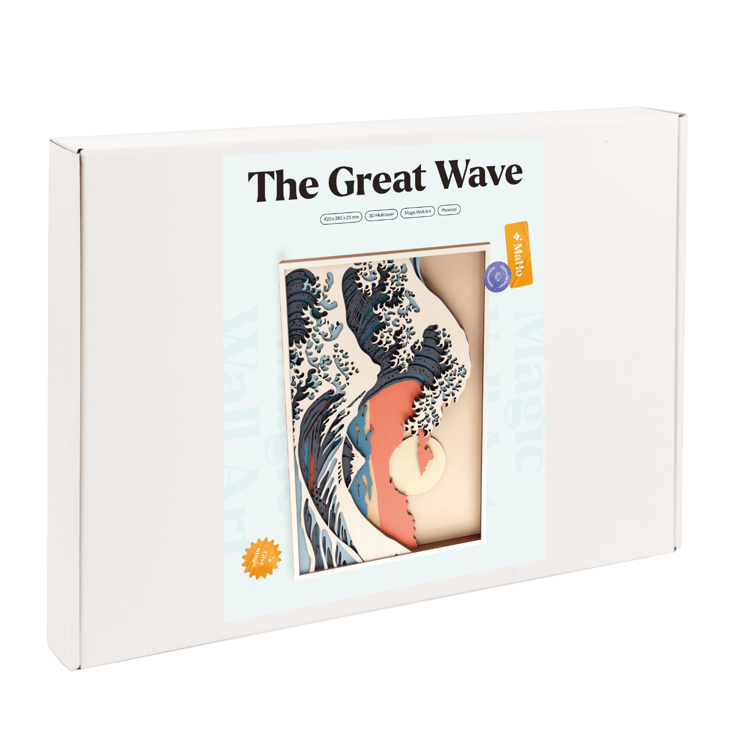 Magic Wall Art l The Great Wave mural MagicHolz
