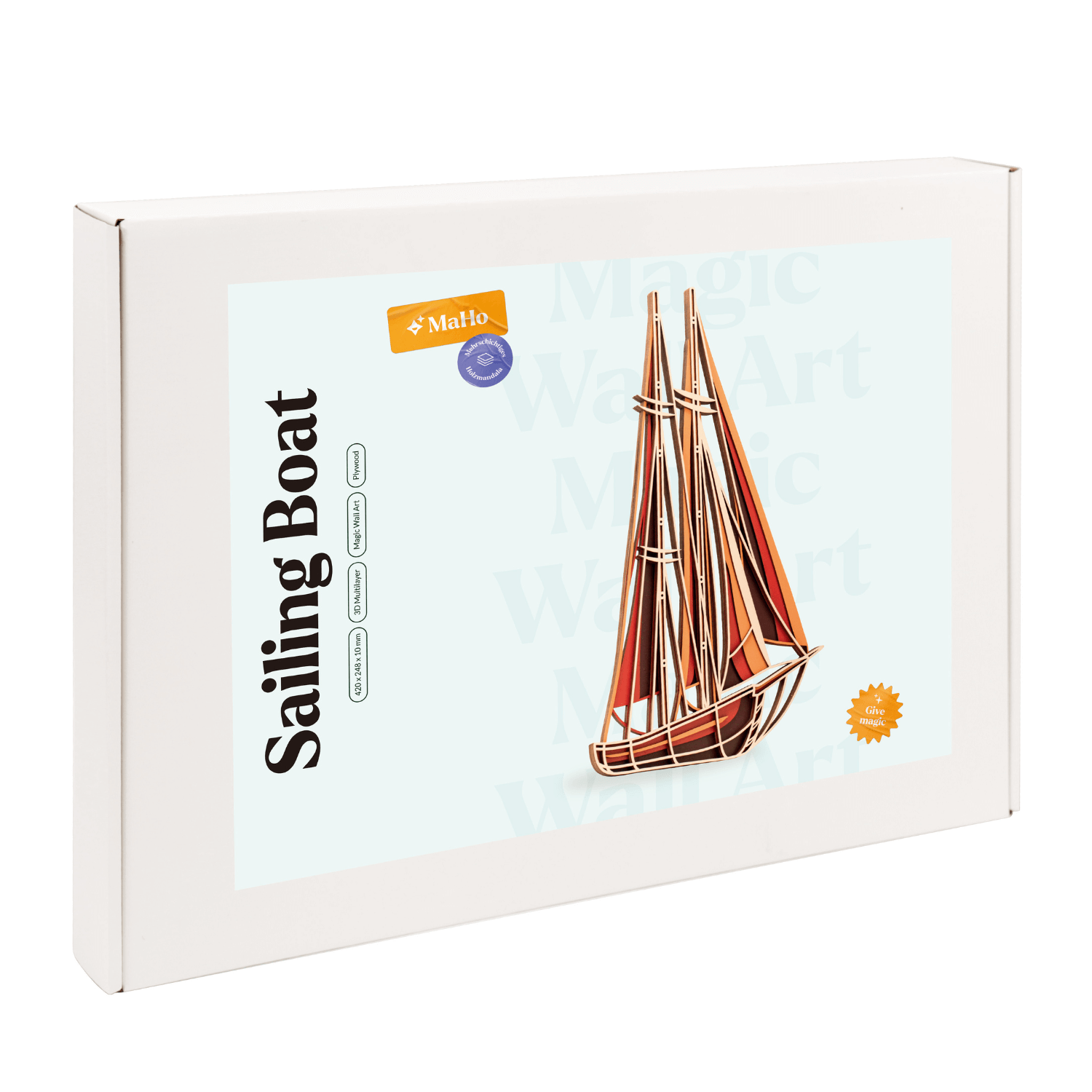 Magic Wall Art l Sailing Boat mural MagicHolz