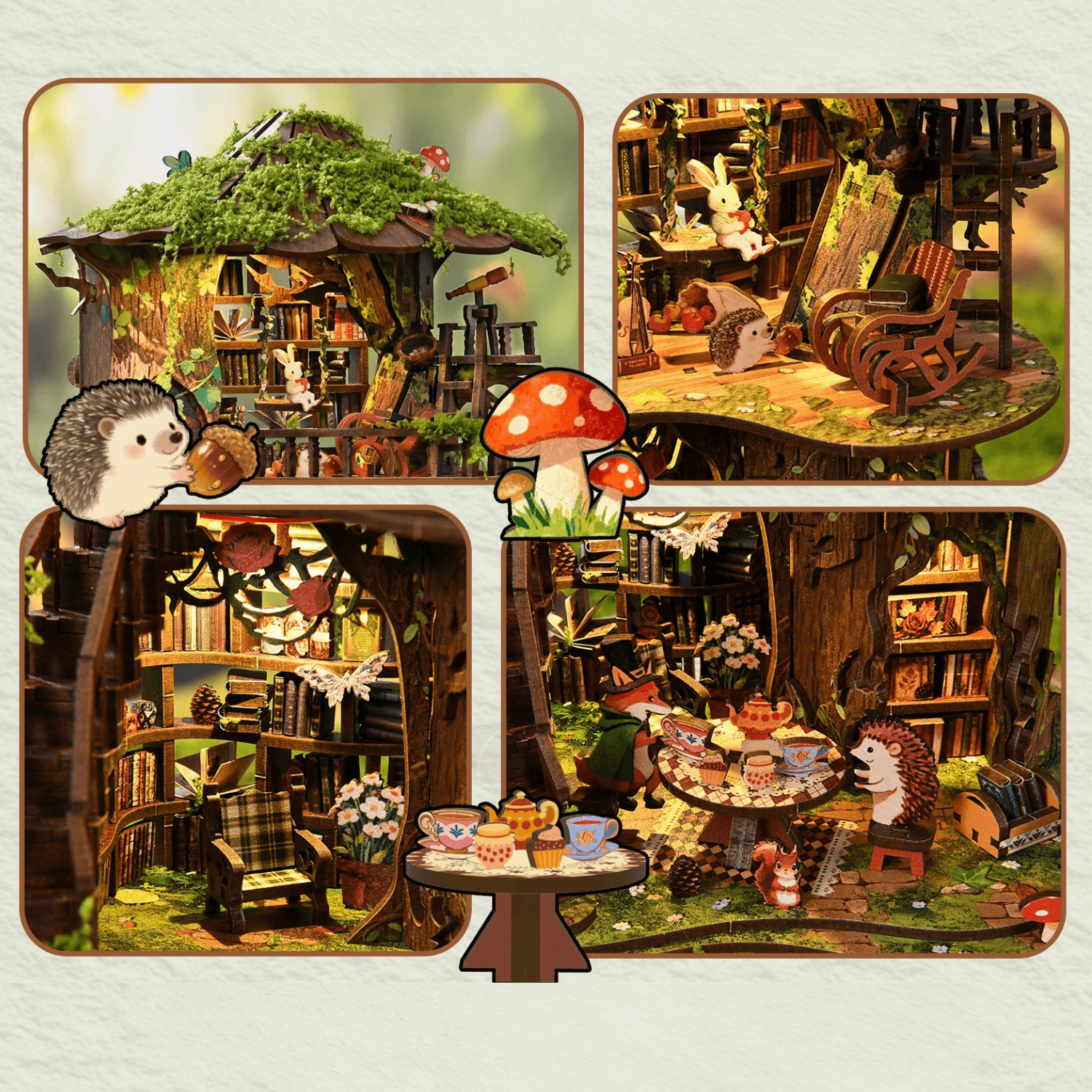 Magical Forest Treehouse miniatuurhuisje